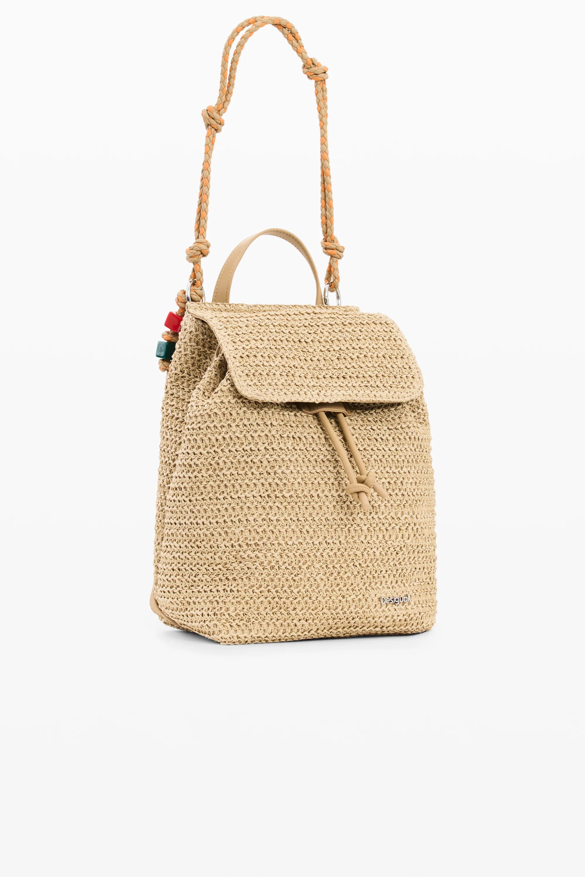 Desigual - HALF LOGO RAFFIA LUENA MINI - Női hátizsák