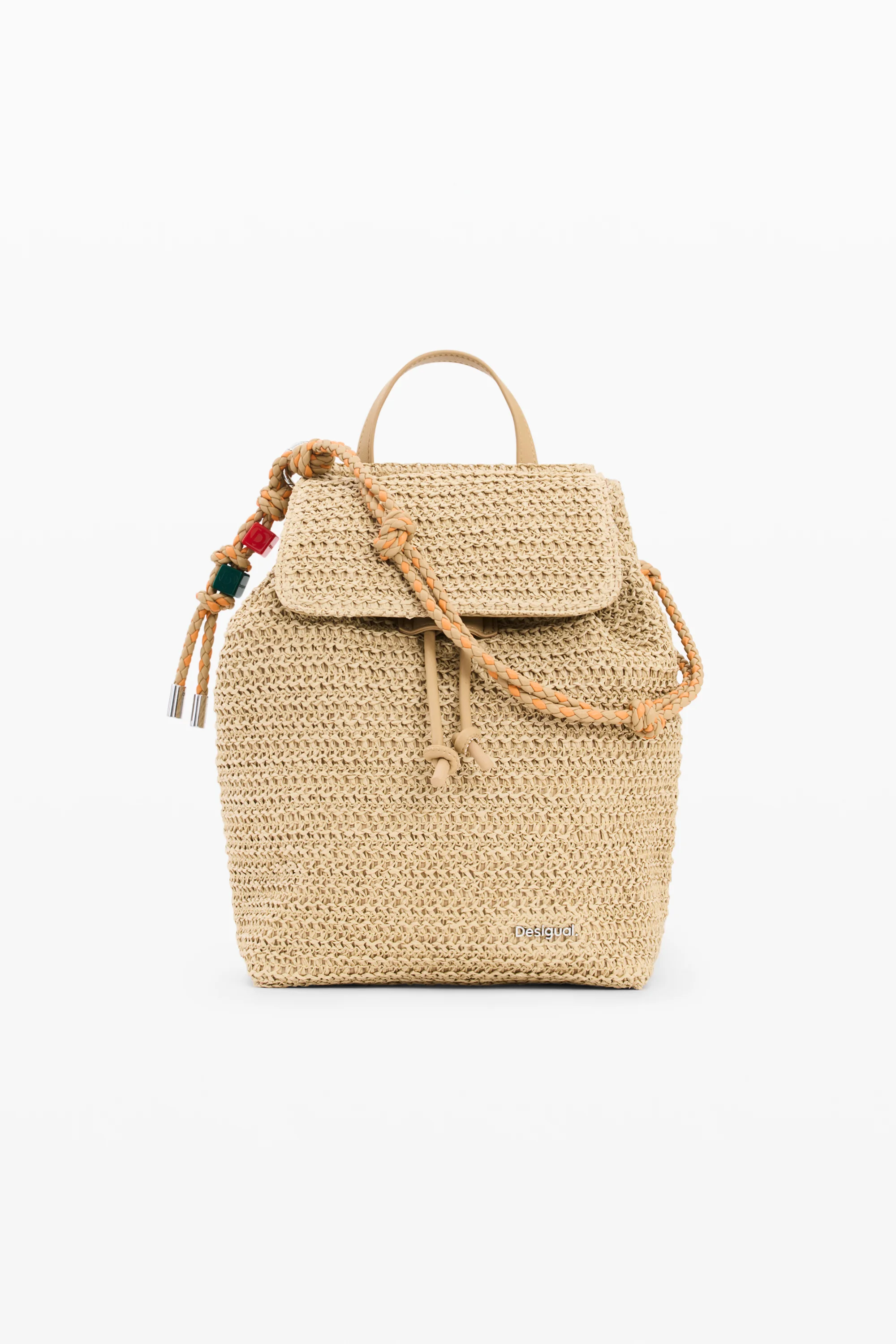 Desigual - HALF LOGO RAFFIA LUENA MINI - Női hátizsák