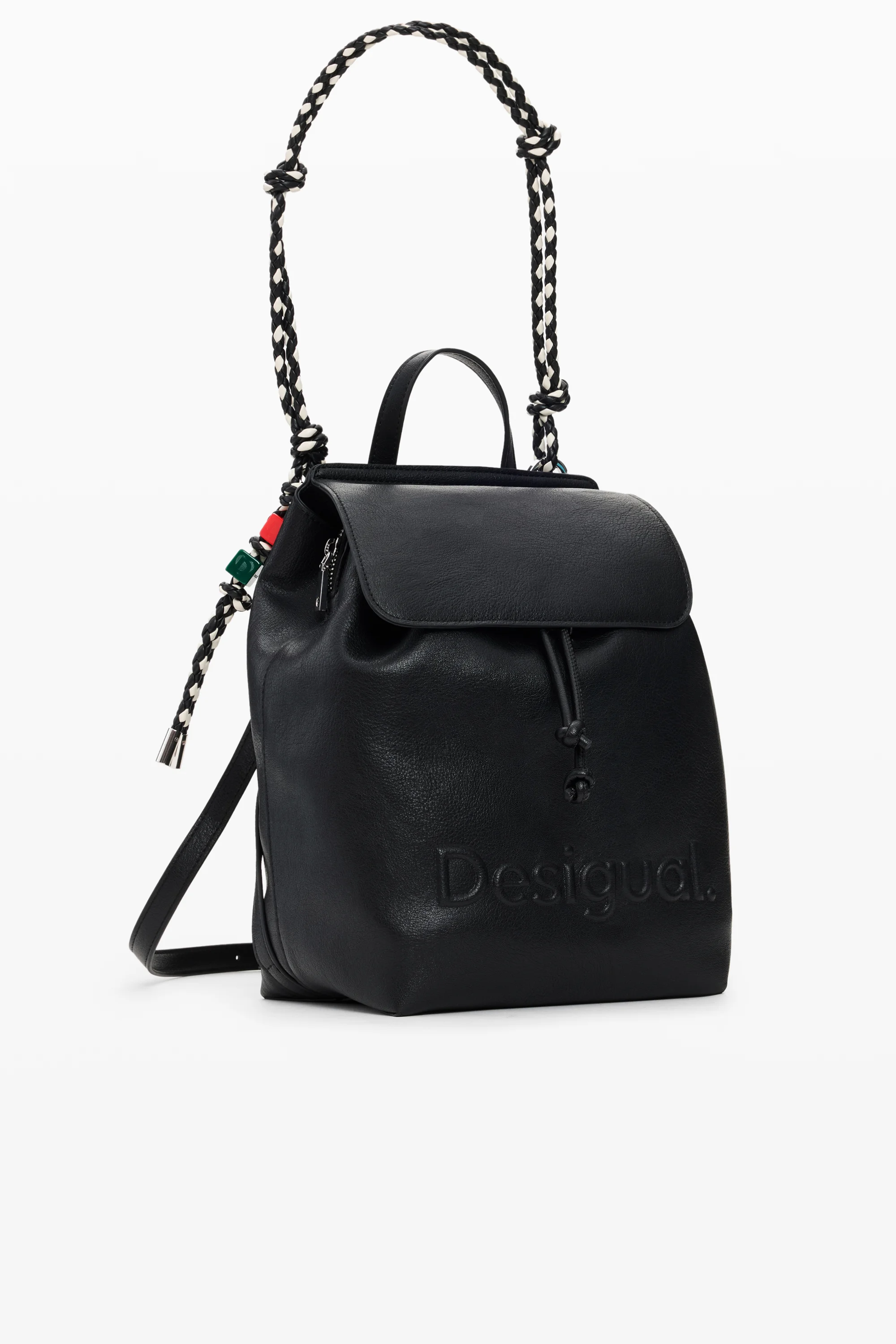 Desigual - HALF LOGO LUENA MINI BLACK - Női hátizsák