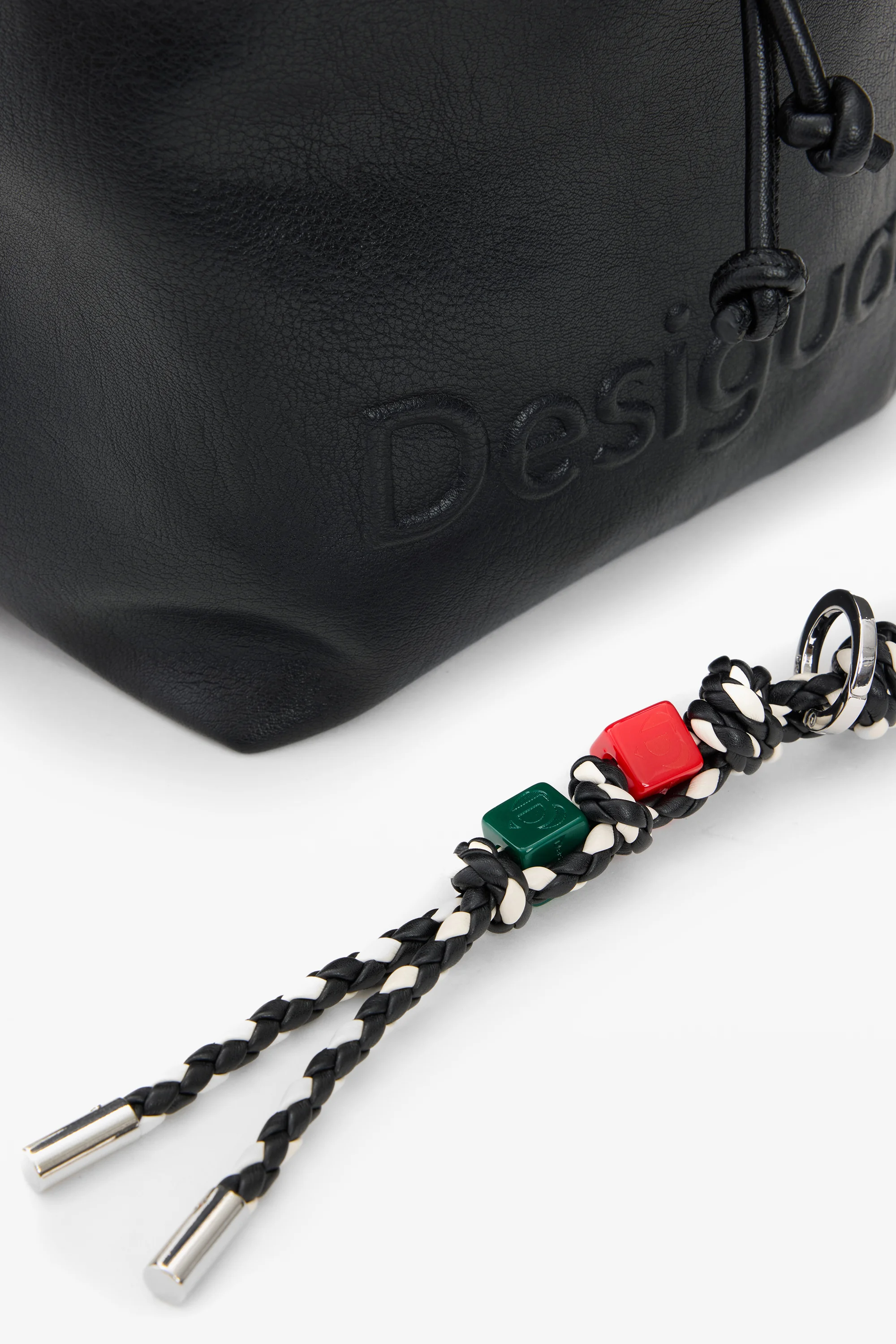 Desigual - HALF LOGO LUENA MINI BLACK - Női hátizsák