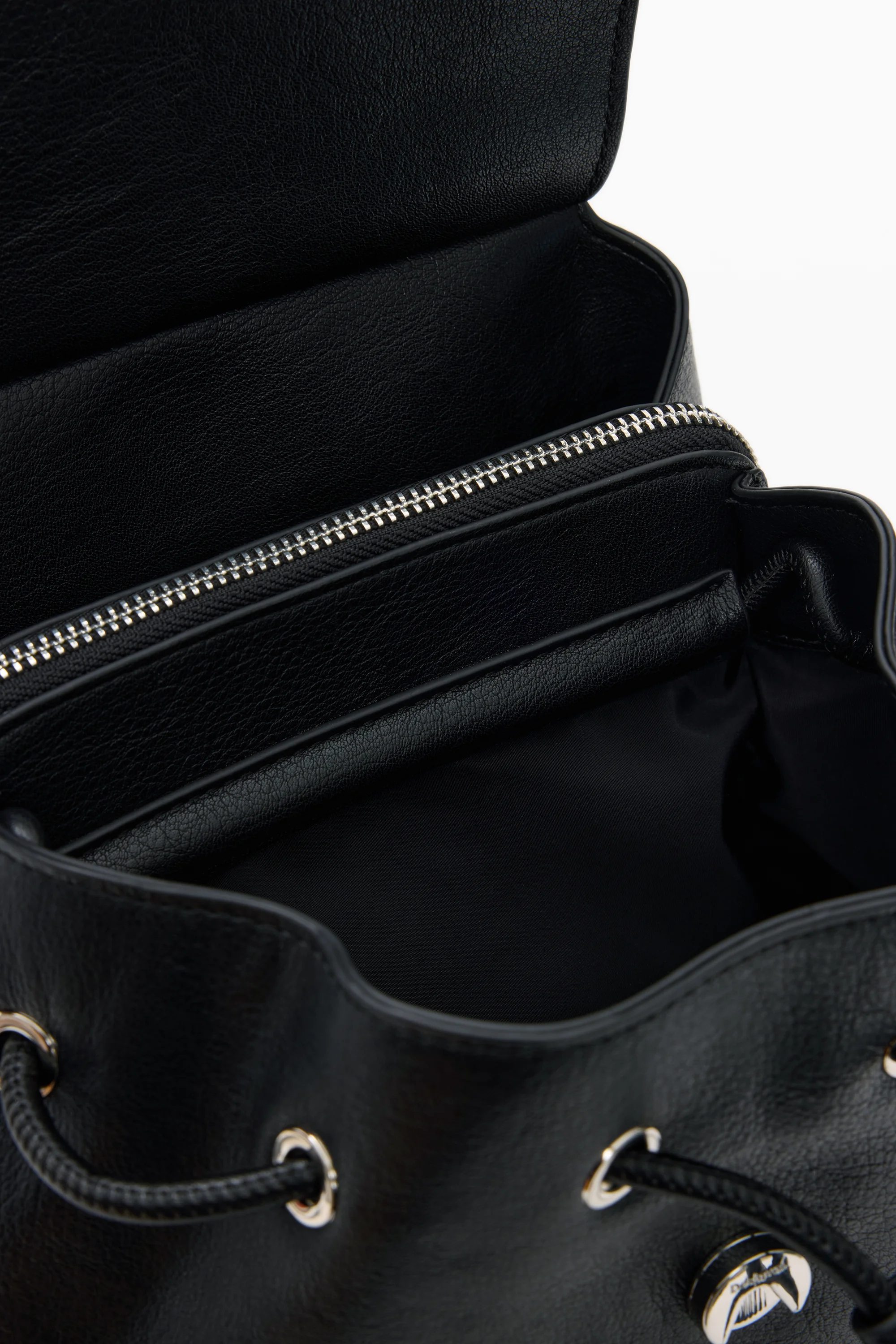 Desigual - HALF LOGO LUENA MINI BLACK - Női hátizsák