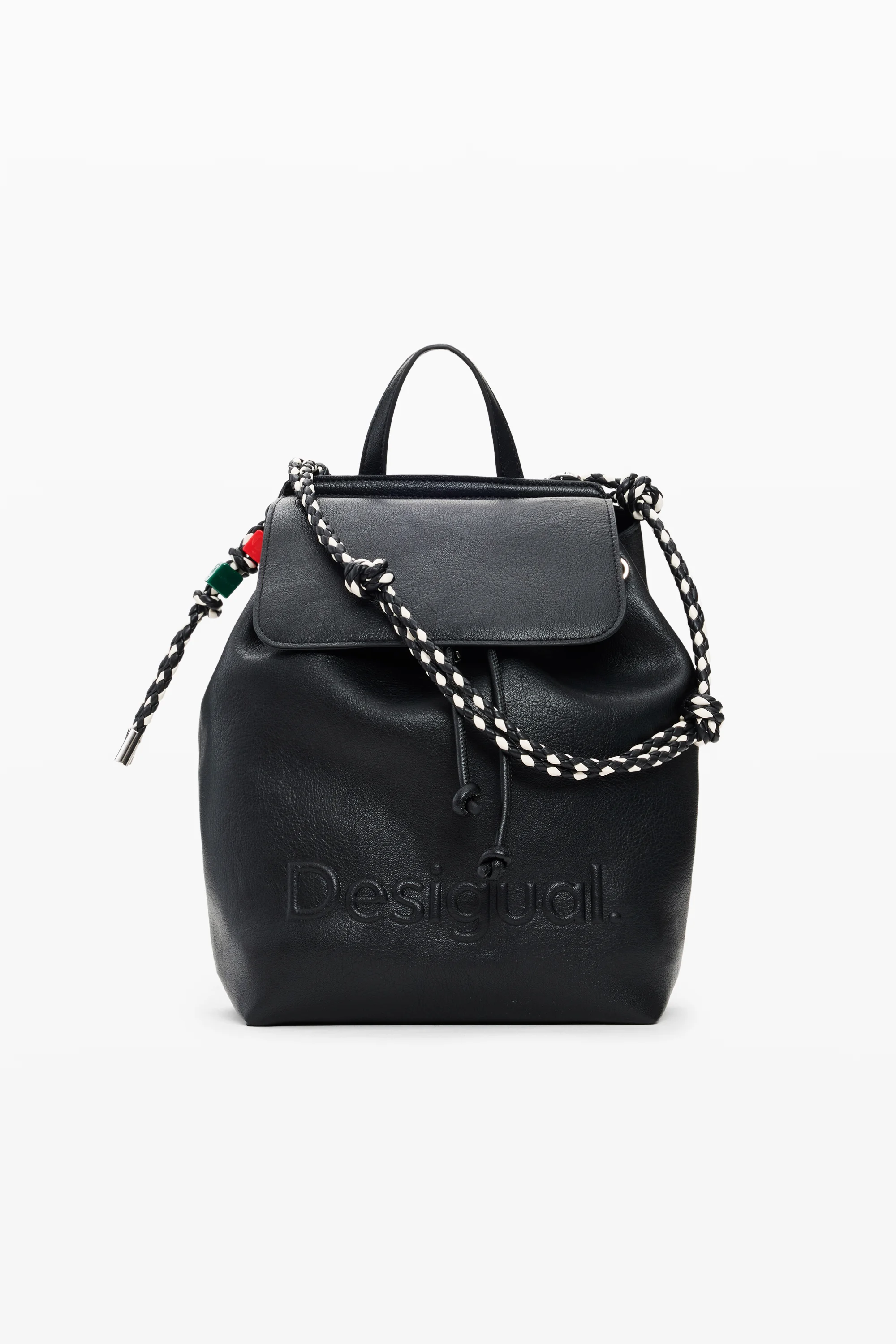 Desigual - HALF LOGO LUENA MINI BLACK - Női hátizsák