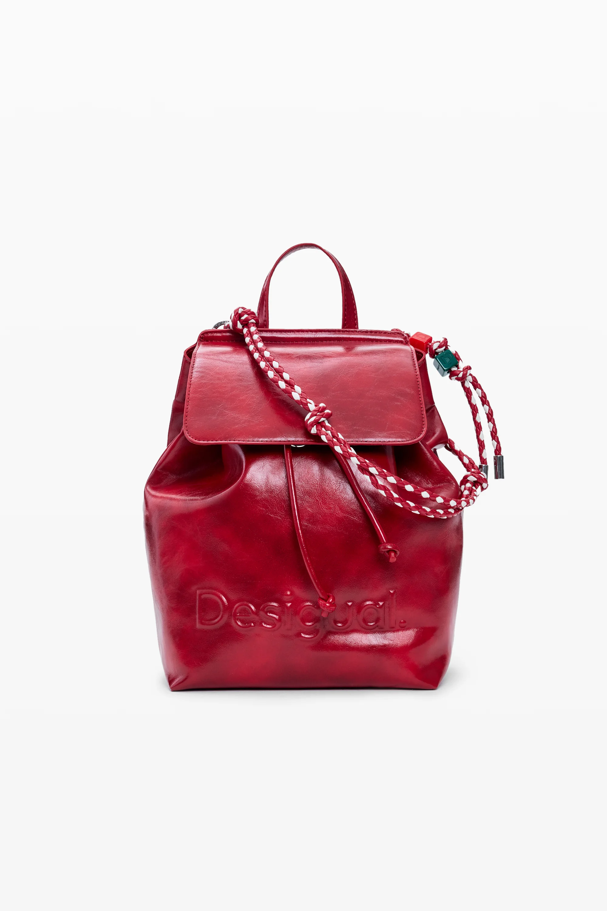 Desigual - HALF LOGO LUENA MINI RED - Női hátizsák
