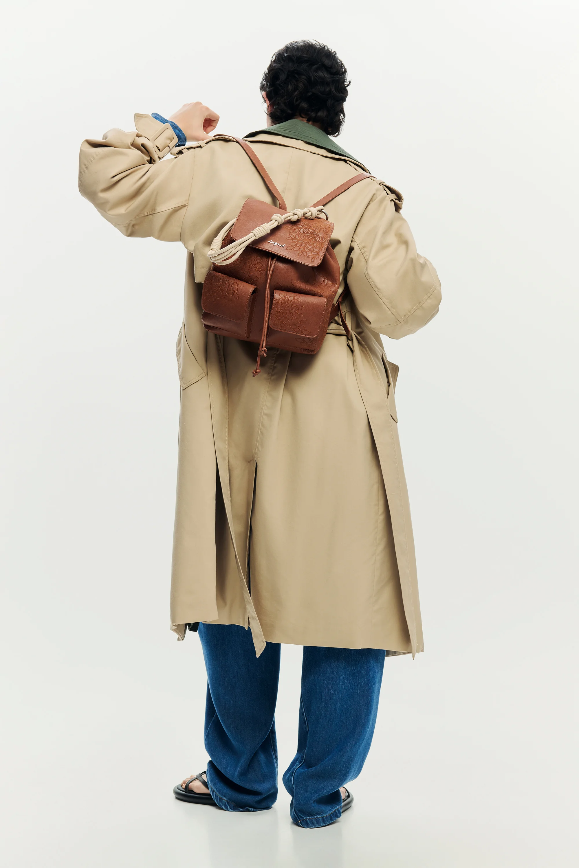 Desigual - SIERRA PRISA MINI CAMEL - Női hátizsák