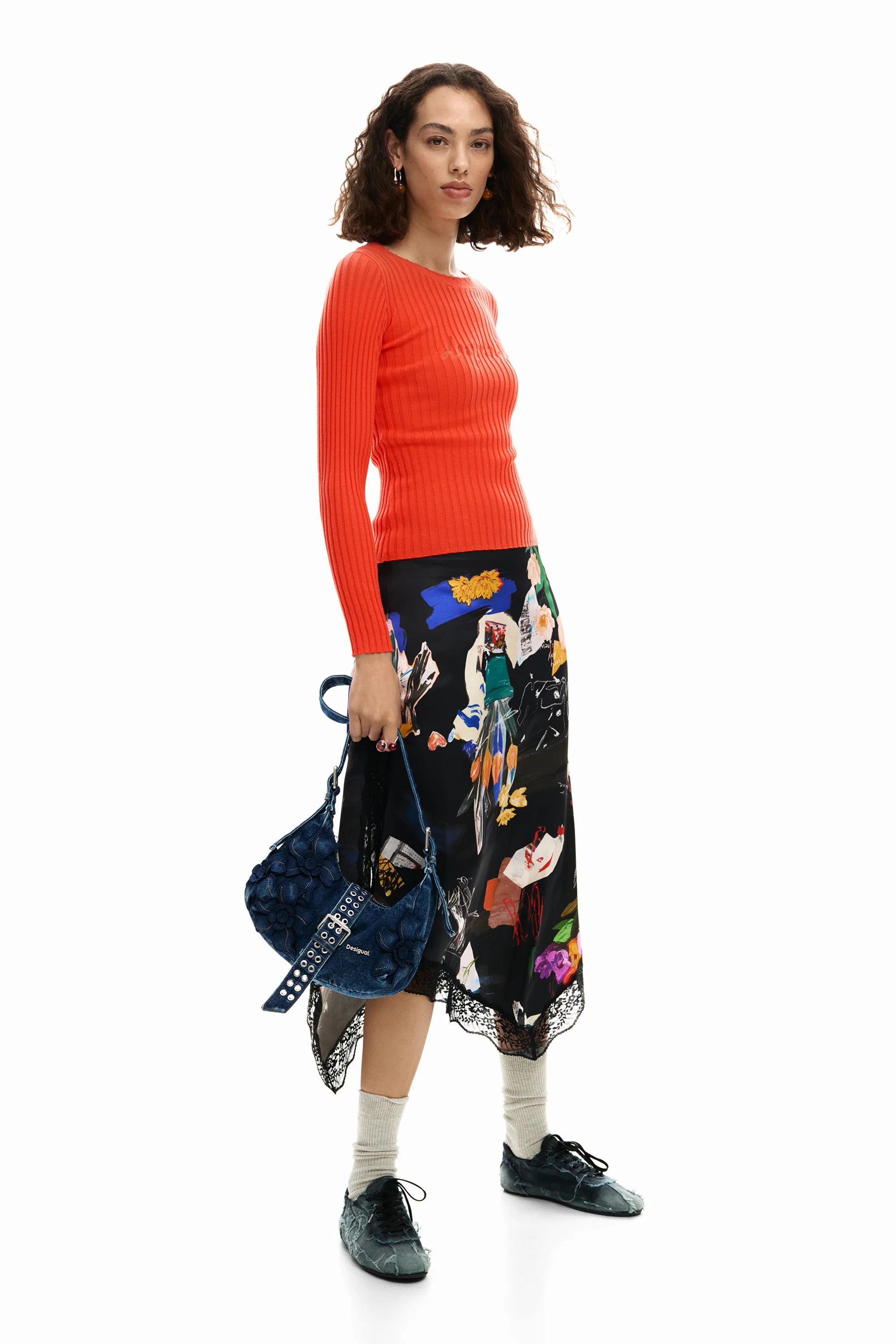 Desigual - CURIO DENIM MARGOT - Női oldaltáska