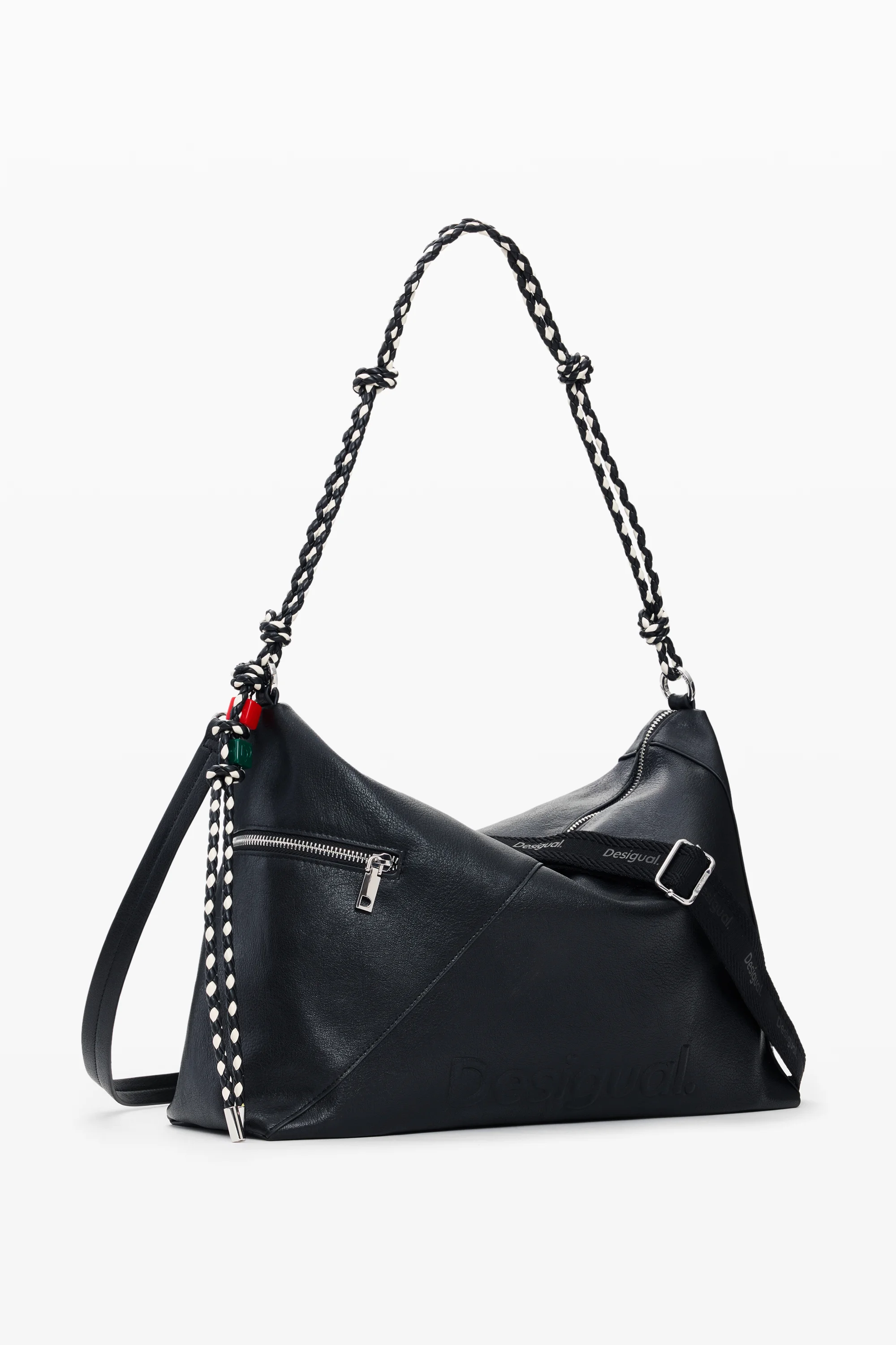 Desigual - HALF LOGO LEIRIA 2.0 BLACK - Női oldaltáska
