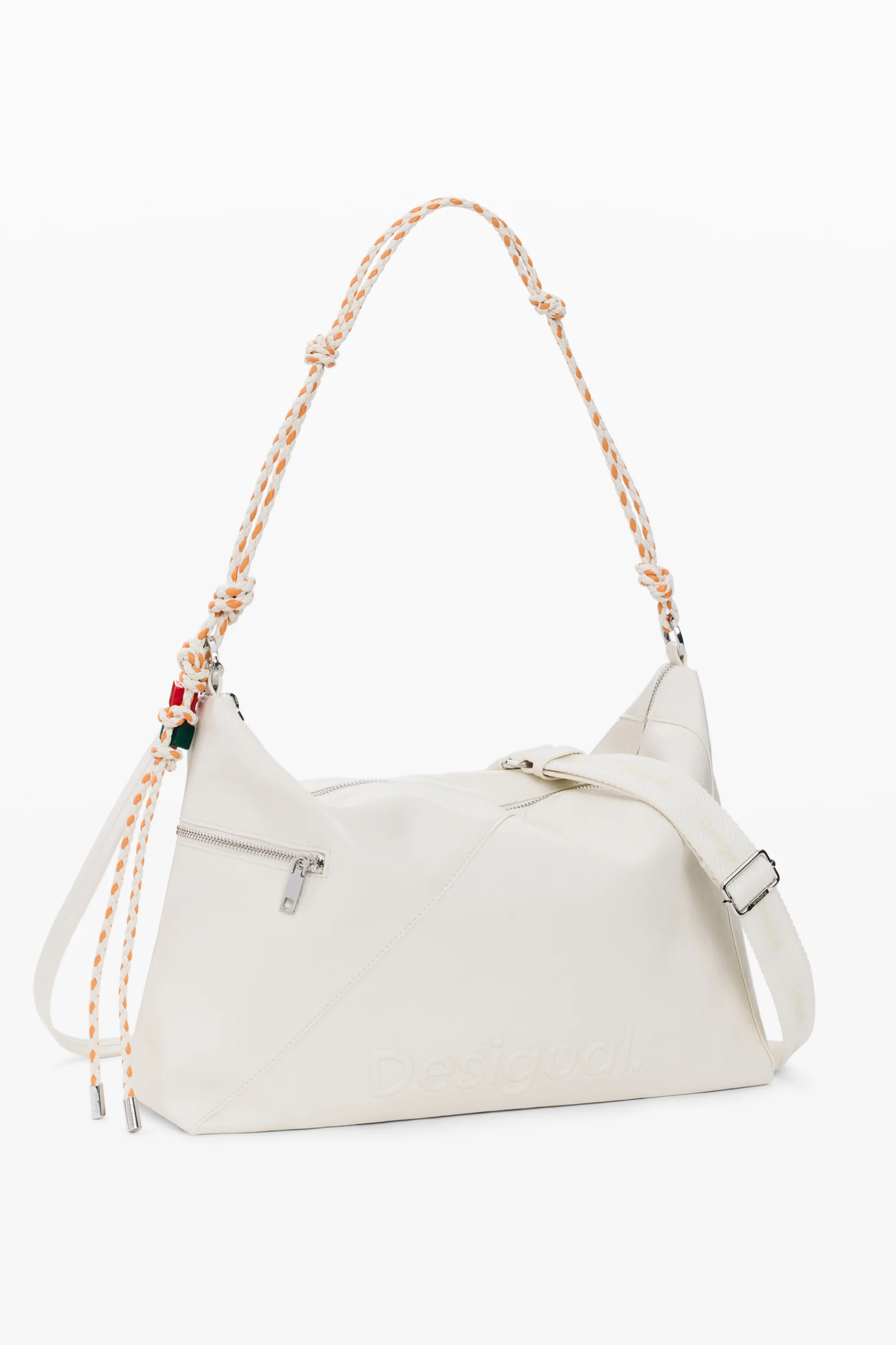 Desigual - HALF LOGO LEIRIA 2.0 ECRU - Női oldaltáska