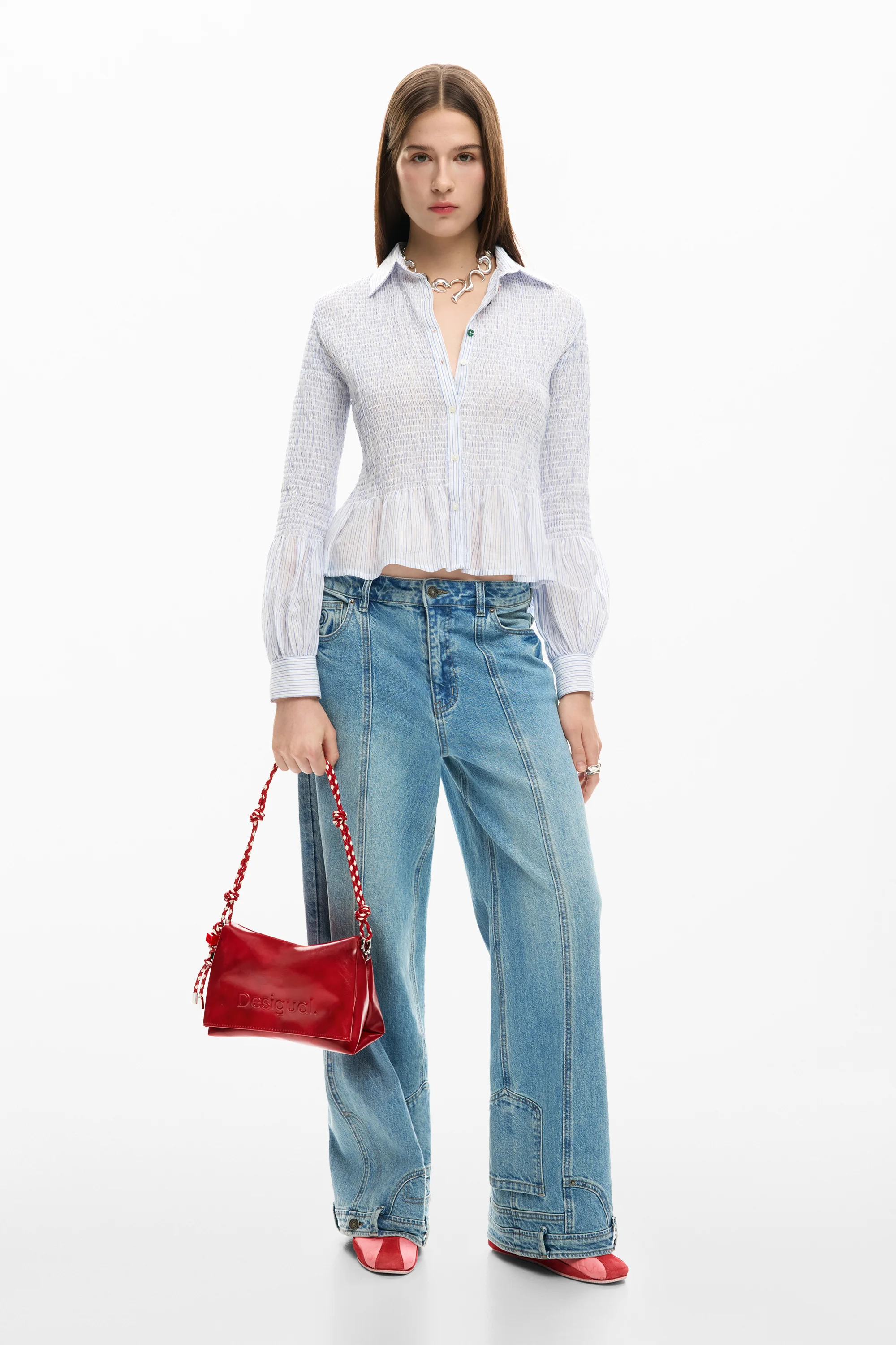 Desigual - HALF LOGO VENECIA 4.0 RED - Női oldaltáska