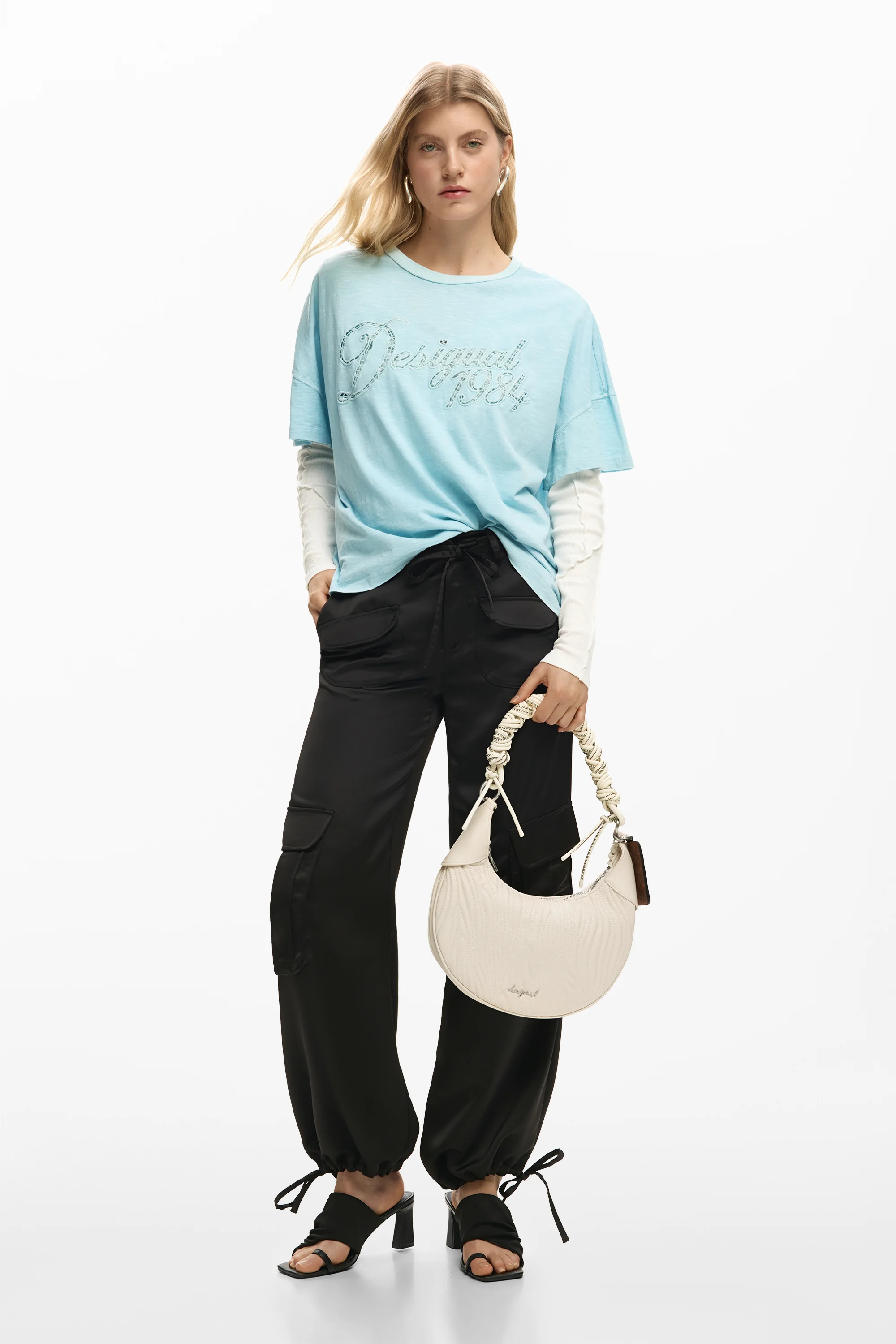 Desigual - HELIUM CALGARY ECRU - Női oldaltáska