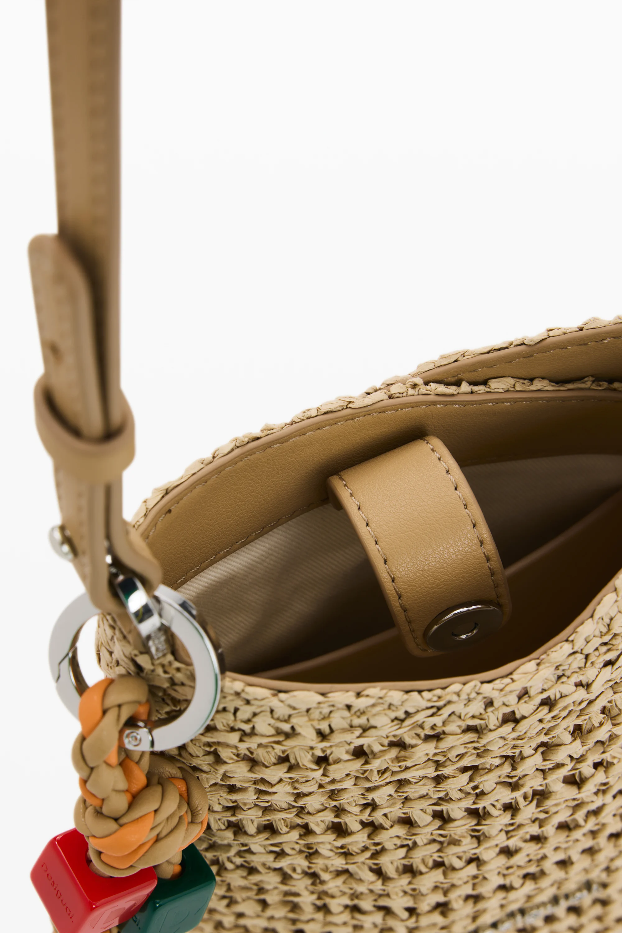 Desigual - HALF LOGO RAFFIA HELENE - Női oldaltáska