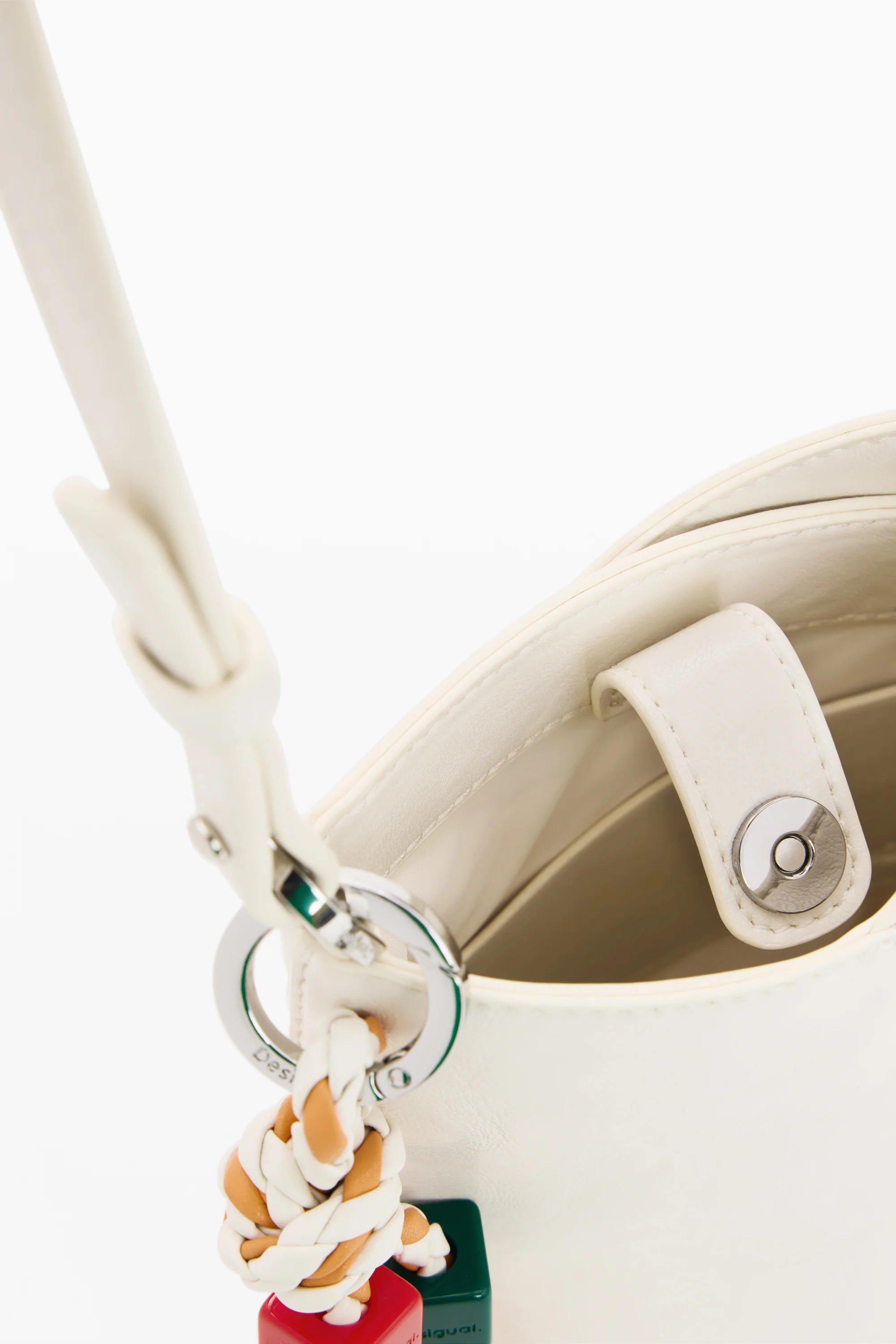 Desigual - HALF LOGO HELENE ECRU - Női oldaltáska