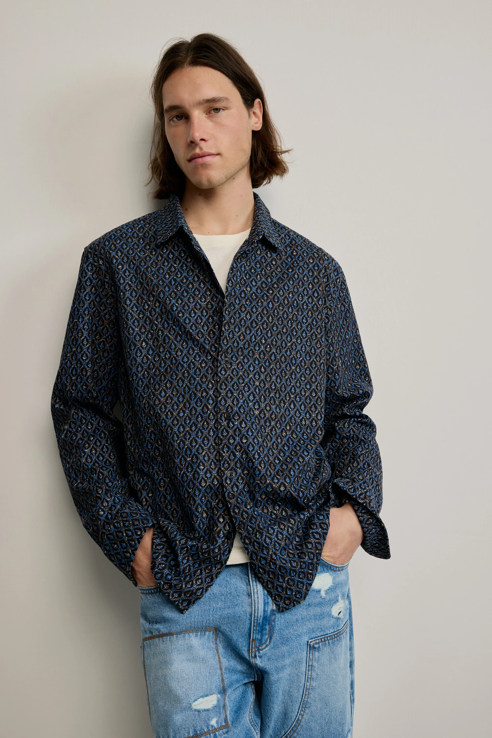 Desigual - FULL EMBRO - Férfi ing