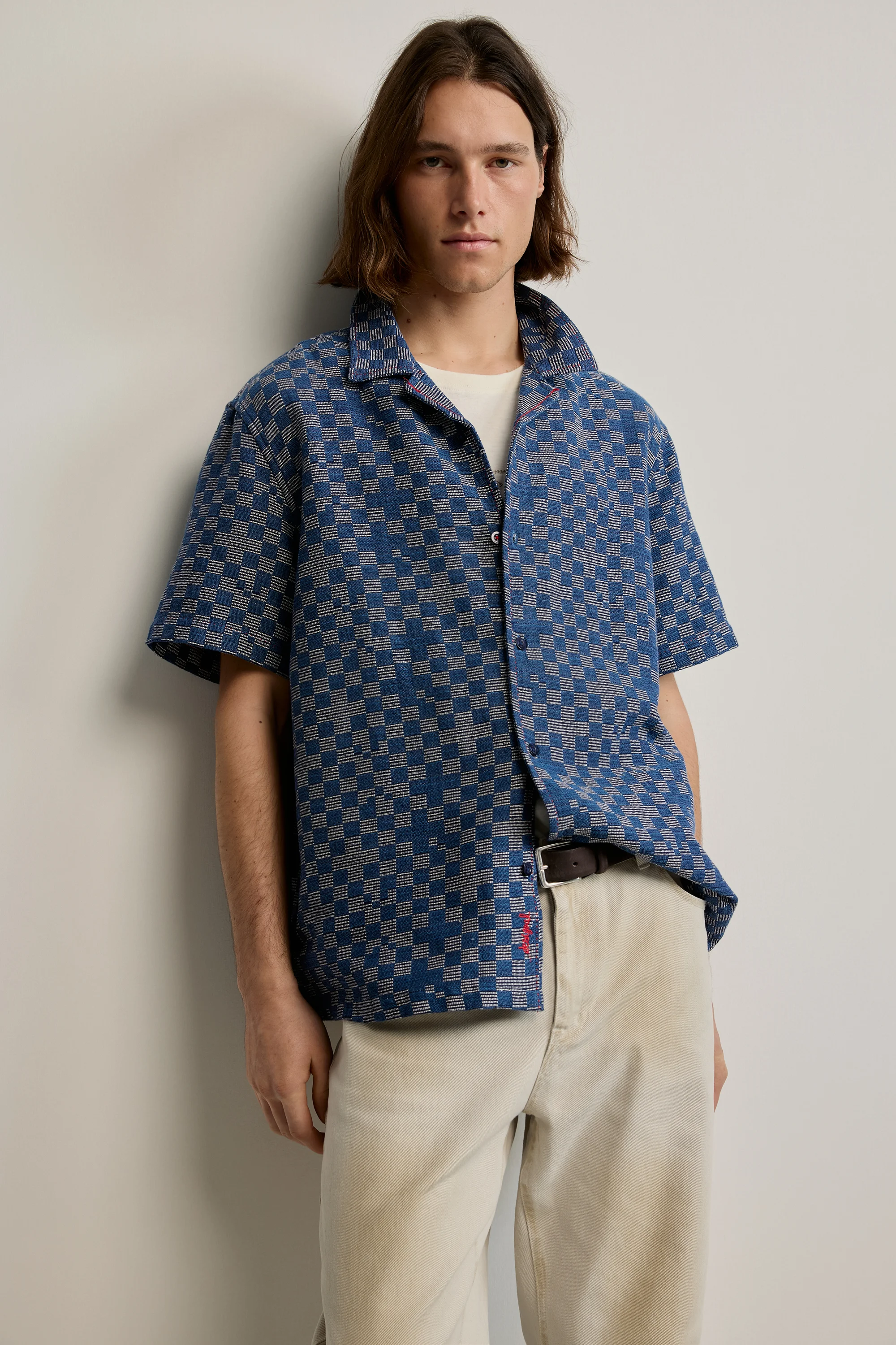 Desigual - BLUE JAQUARD - Férfi ing