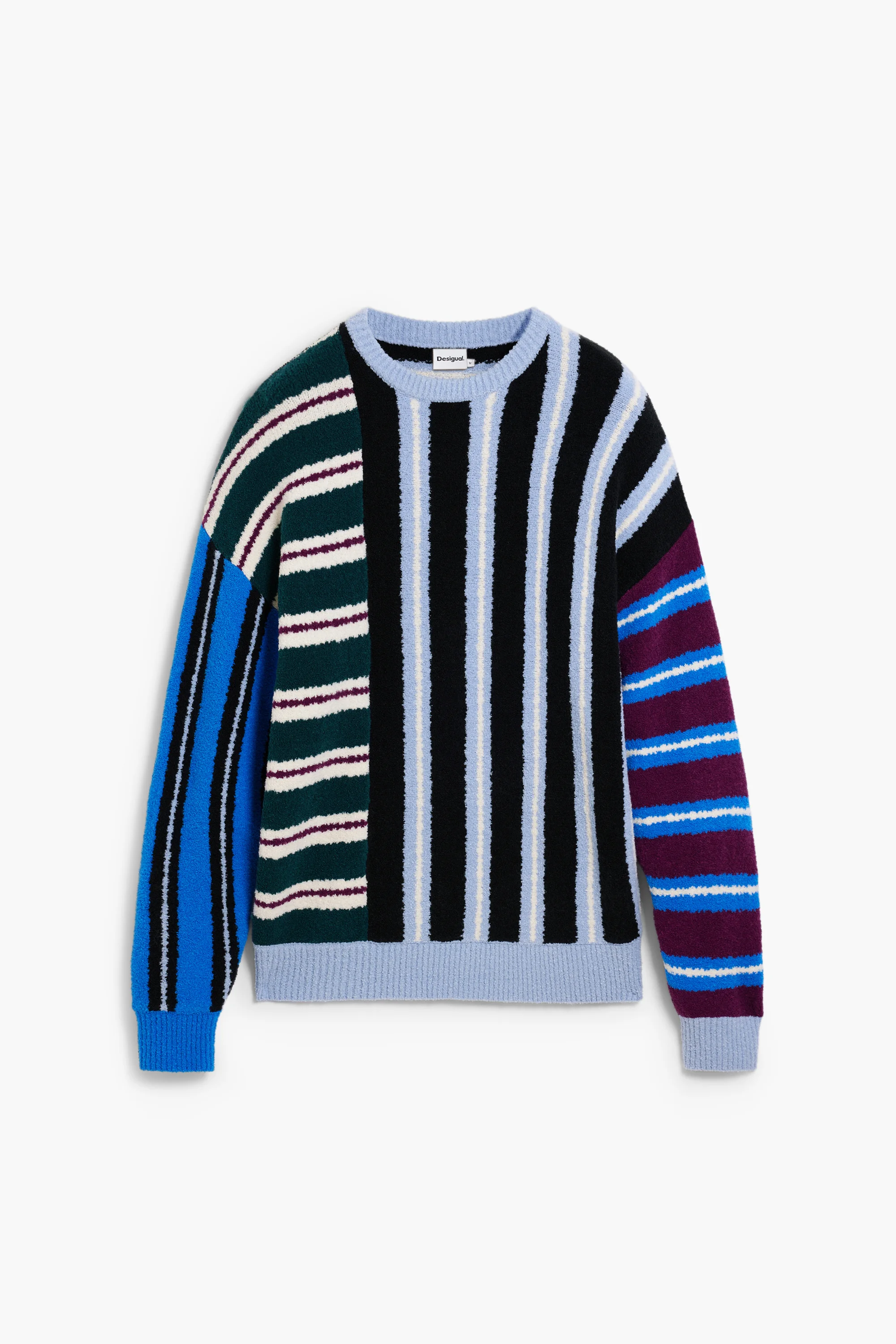 Desigual - MIXED STRIPES - Elegáns Férfi pulóver