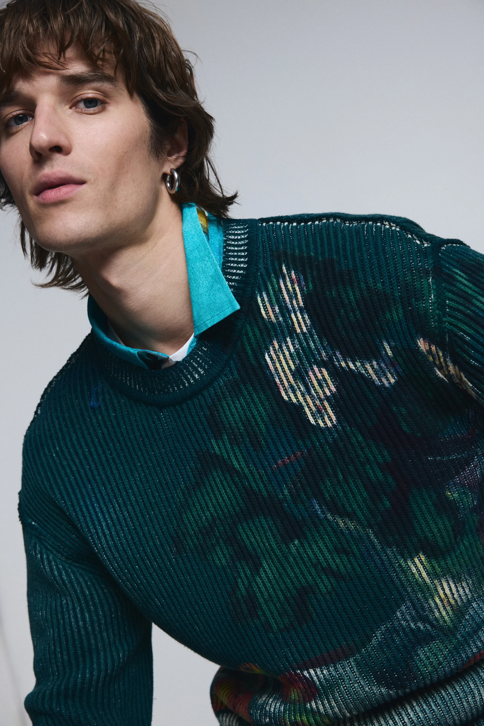 Desigual -  PRINTED MASTERPIECE - Elegáns Férfi pulóver