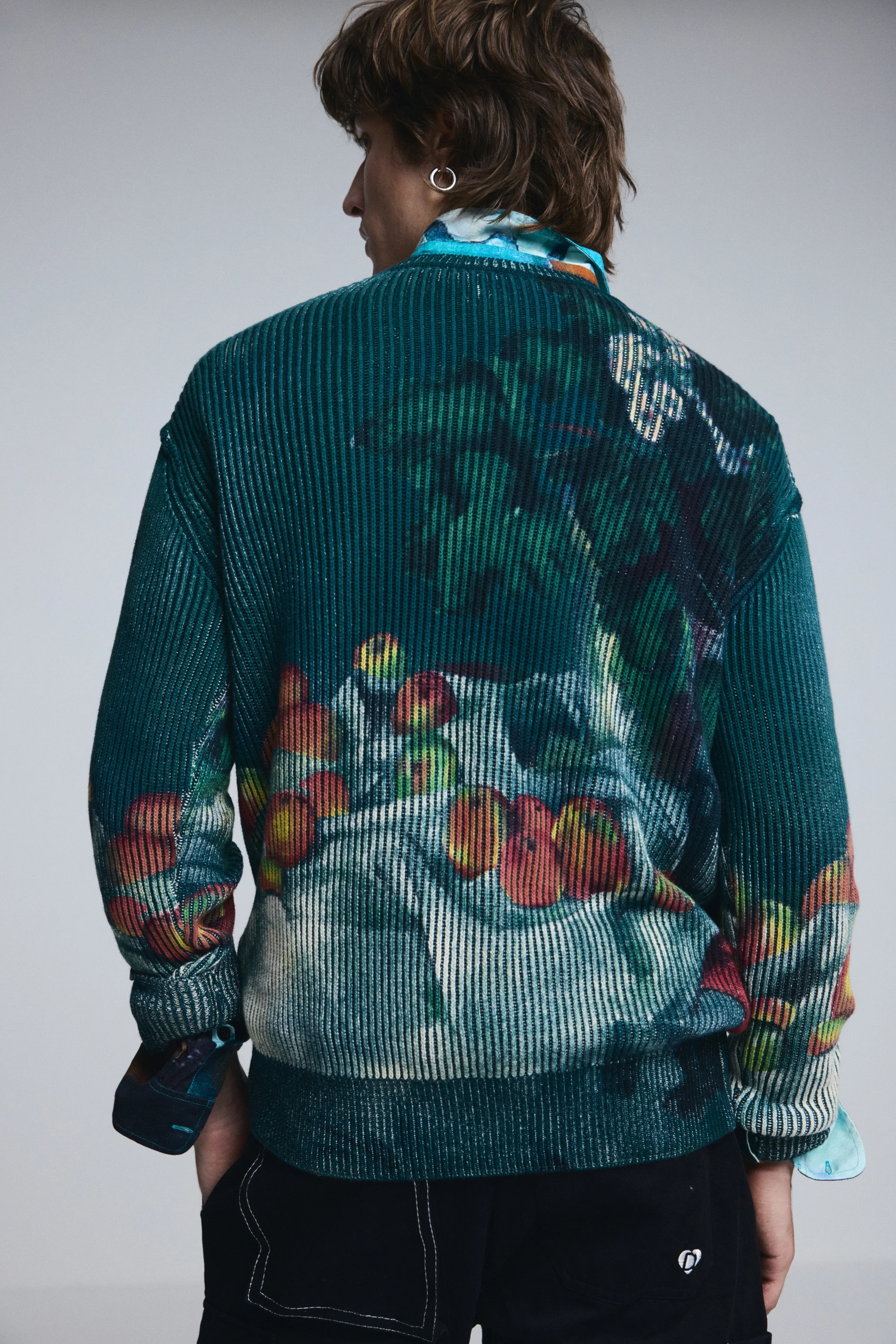 Desigual -  PRINTED MASTERPIECE - Elegáns Férfi pulóver