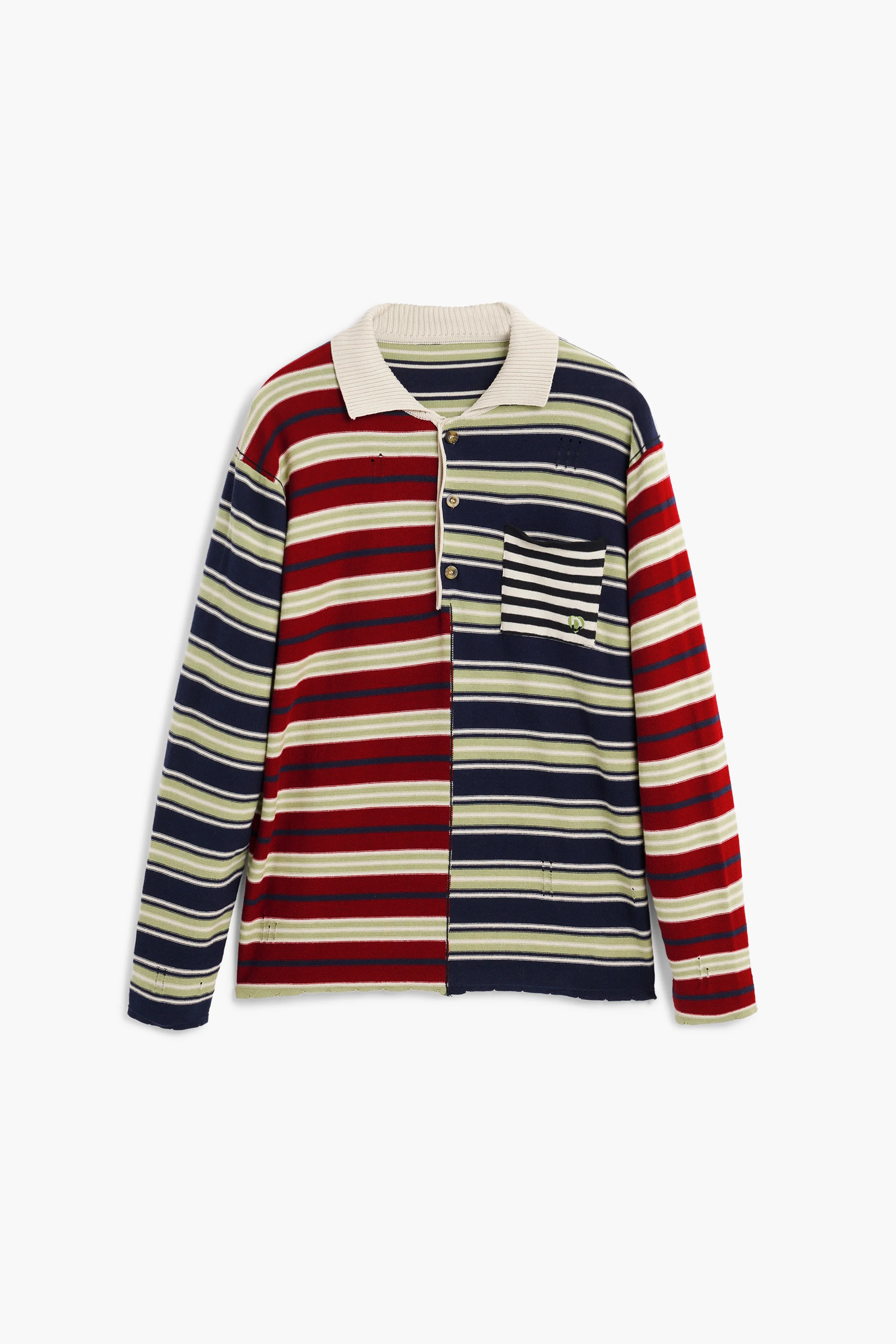Desigual - MIXED STRIPES - Elegáns Férfi pulóver