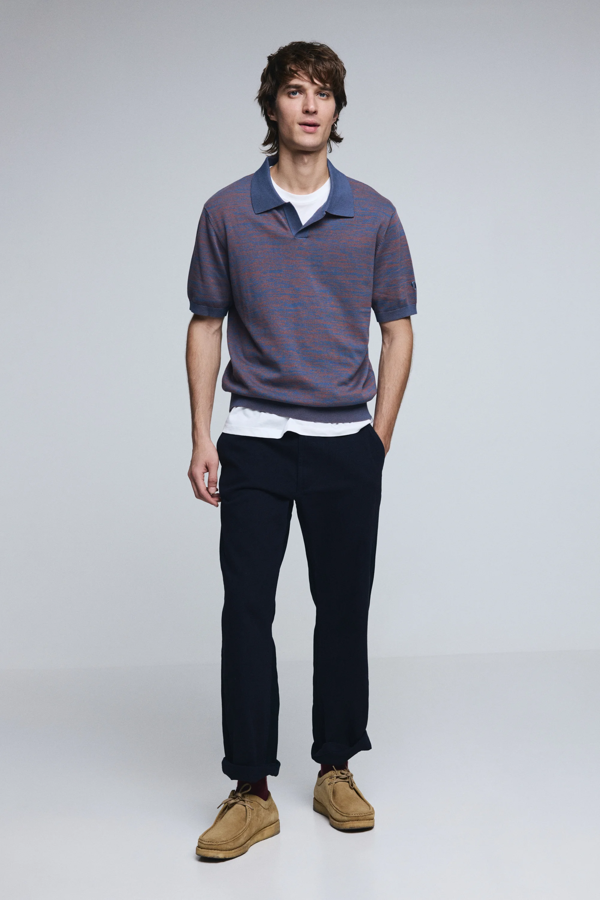 Desigual - POLO JAQUARD - Galléros Férfi póló