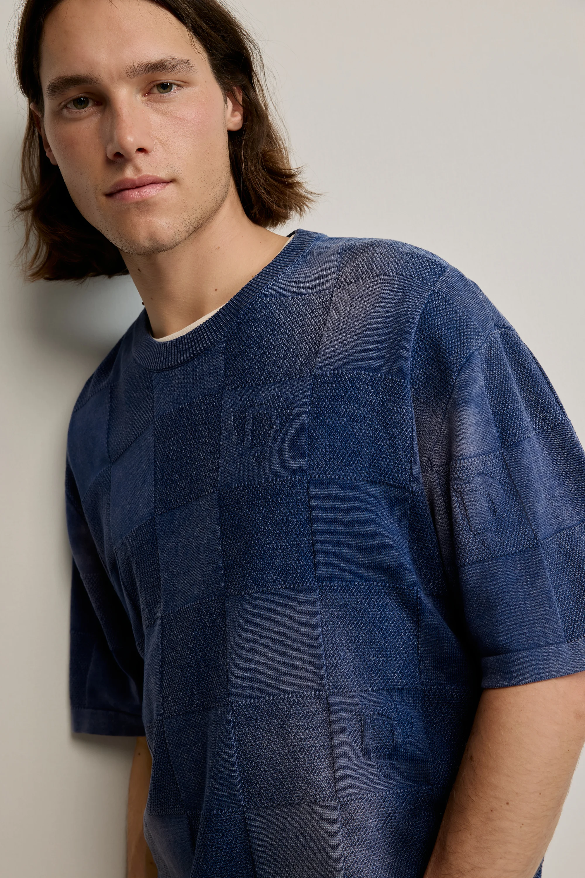 Desigual - INDIGO WASHED - Férfi póló