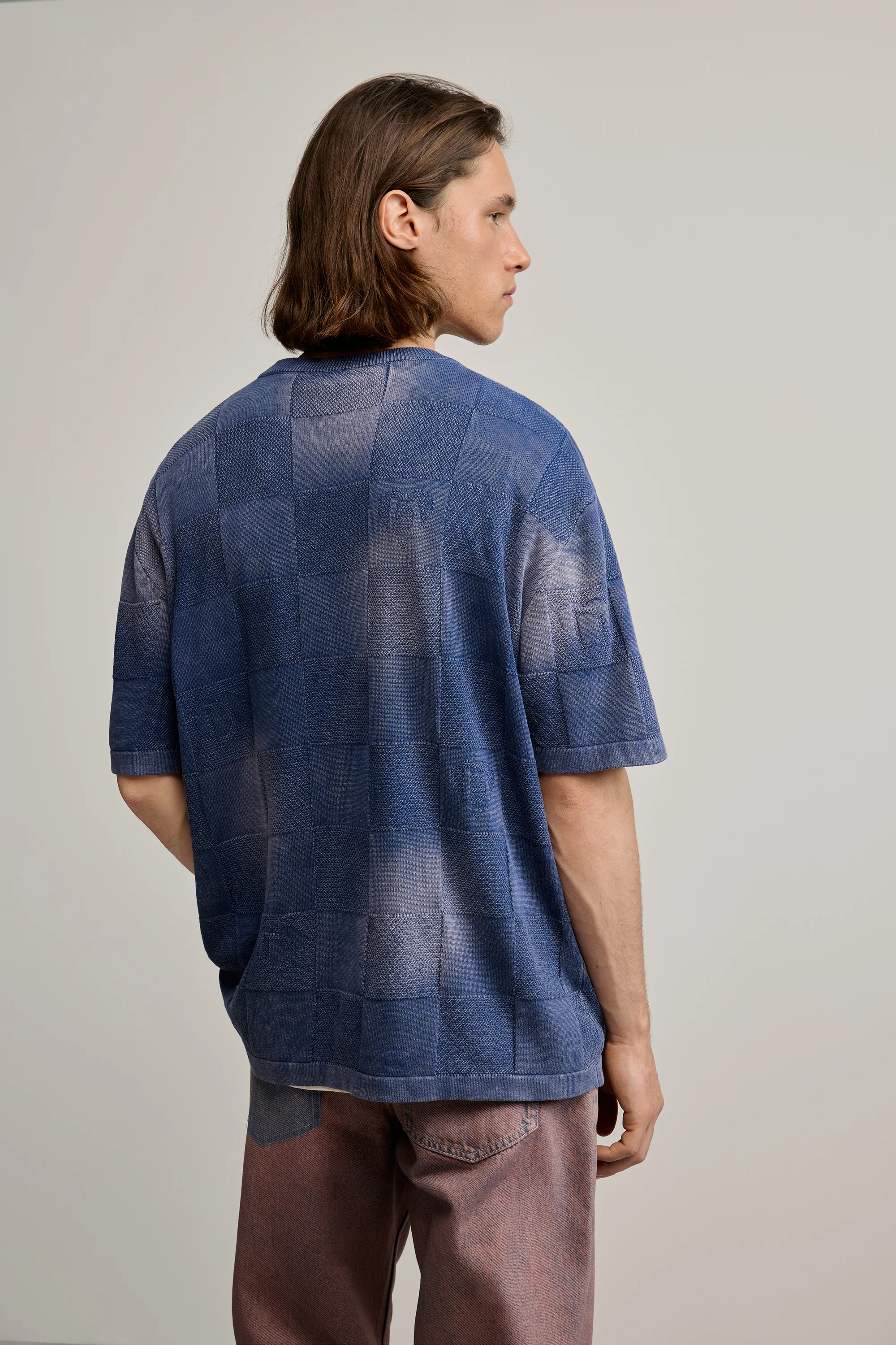 Desigual - INDIGO WASHED - Férfi póló