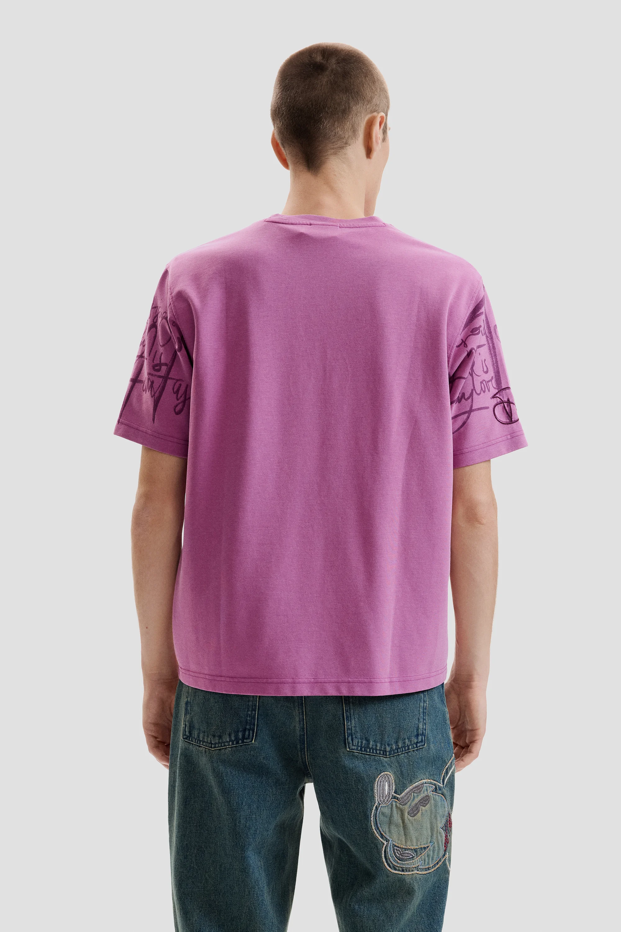 Desigual - LETTERING - Férfi póló