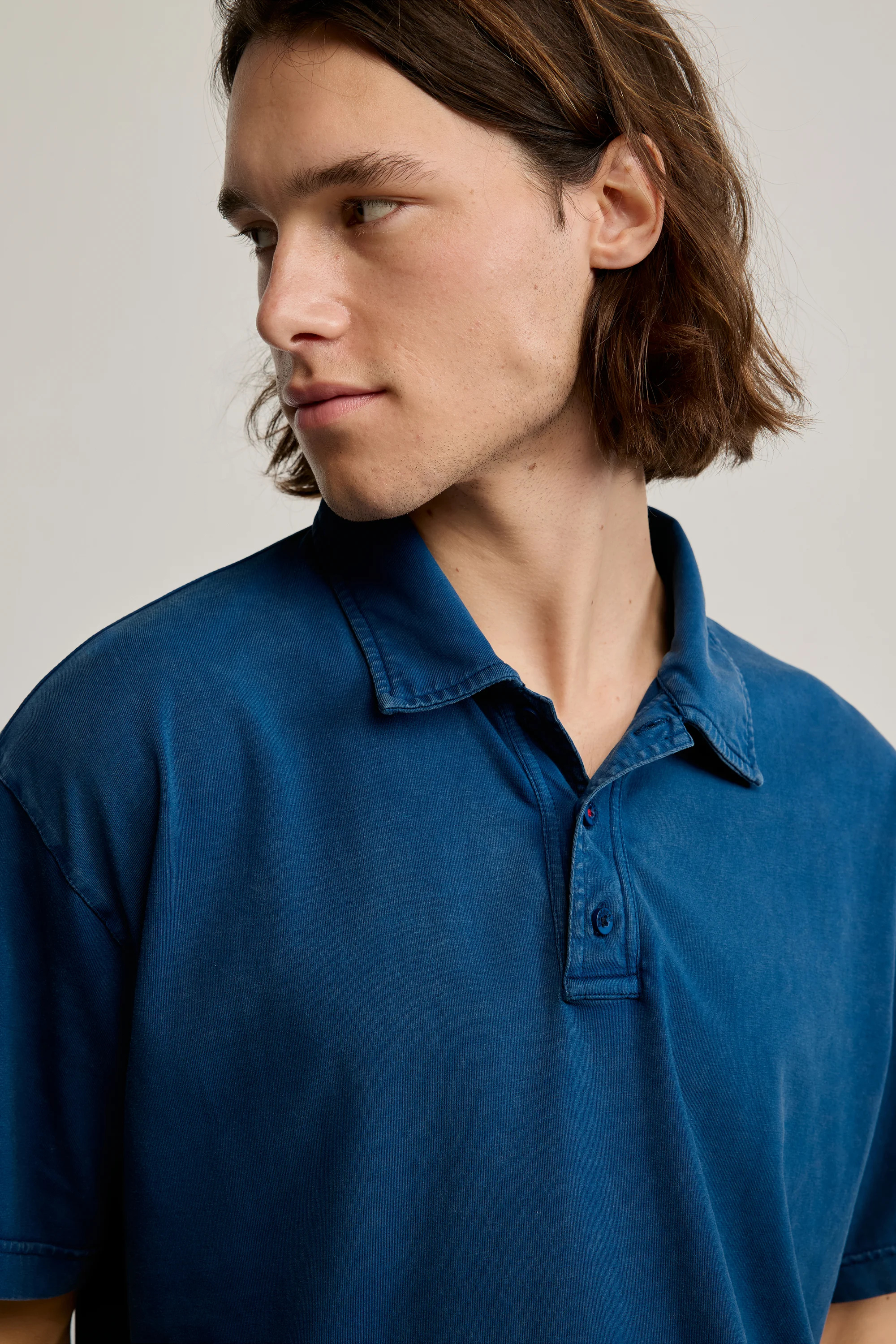 Desigual - POLO PATCH INDIGO - Galléros Férfi póló