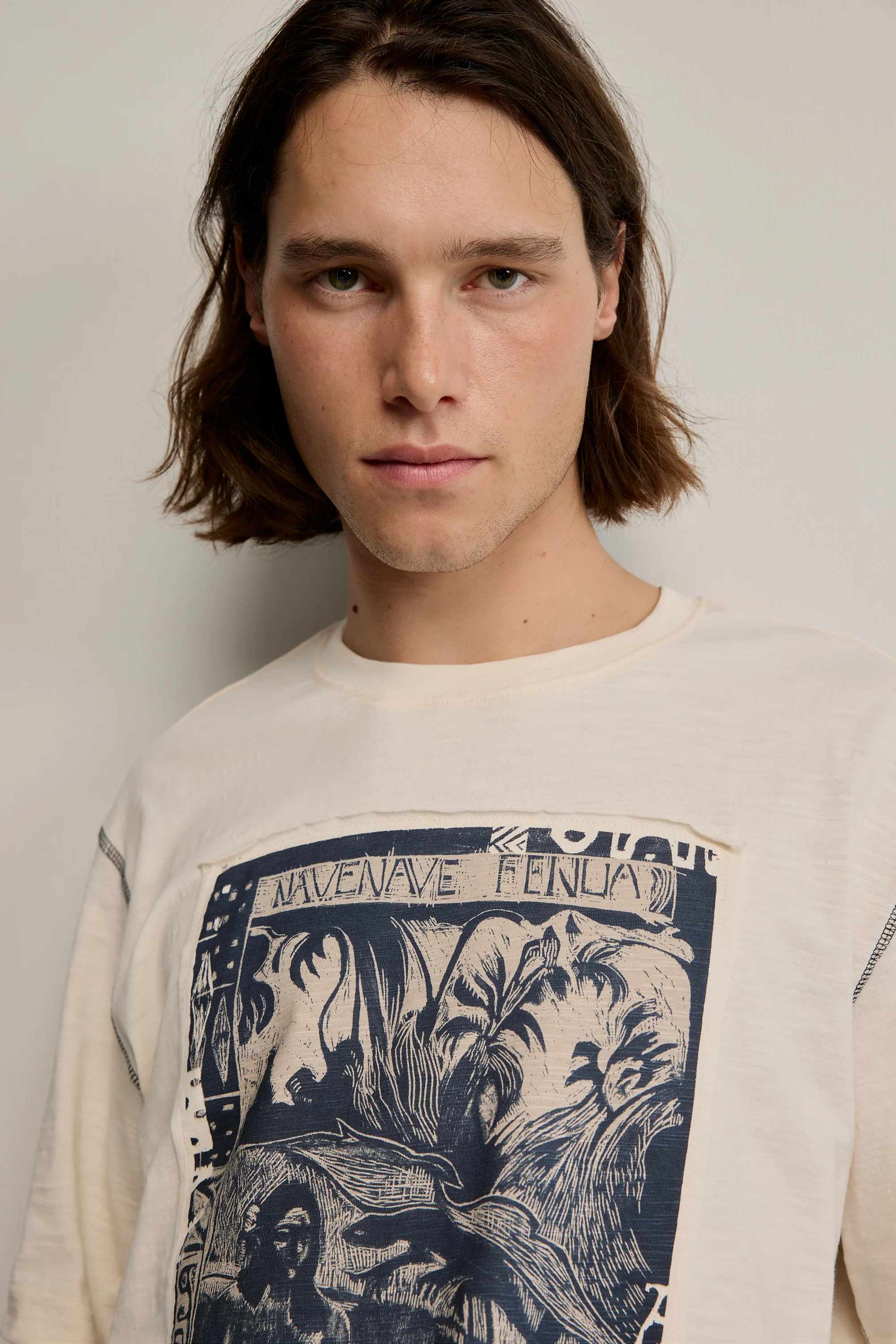 Desigual - PATCH GAU - Férfi póló