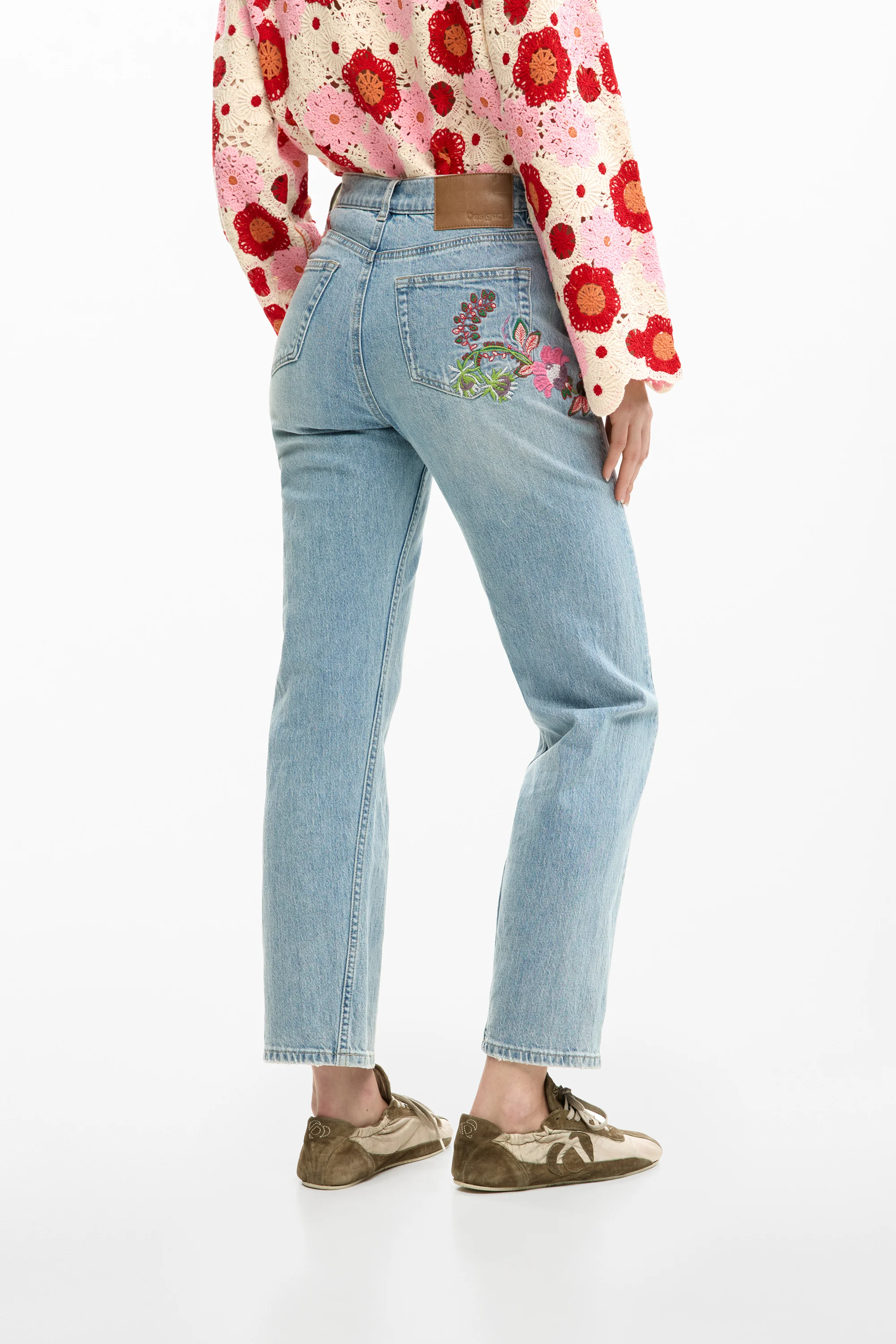 Desigual - FLORA - Női farmernadrág