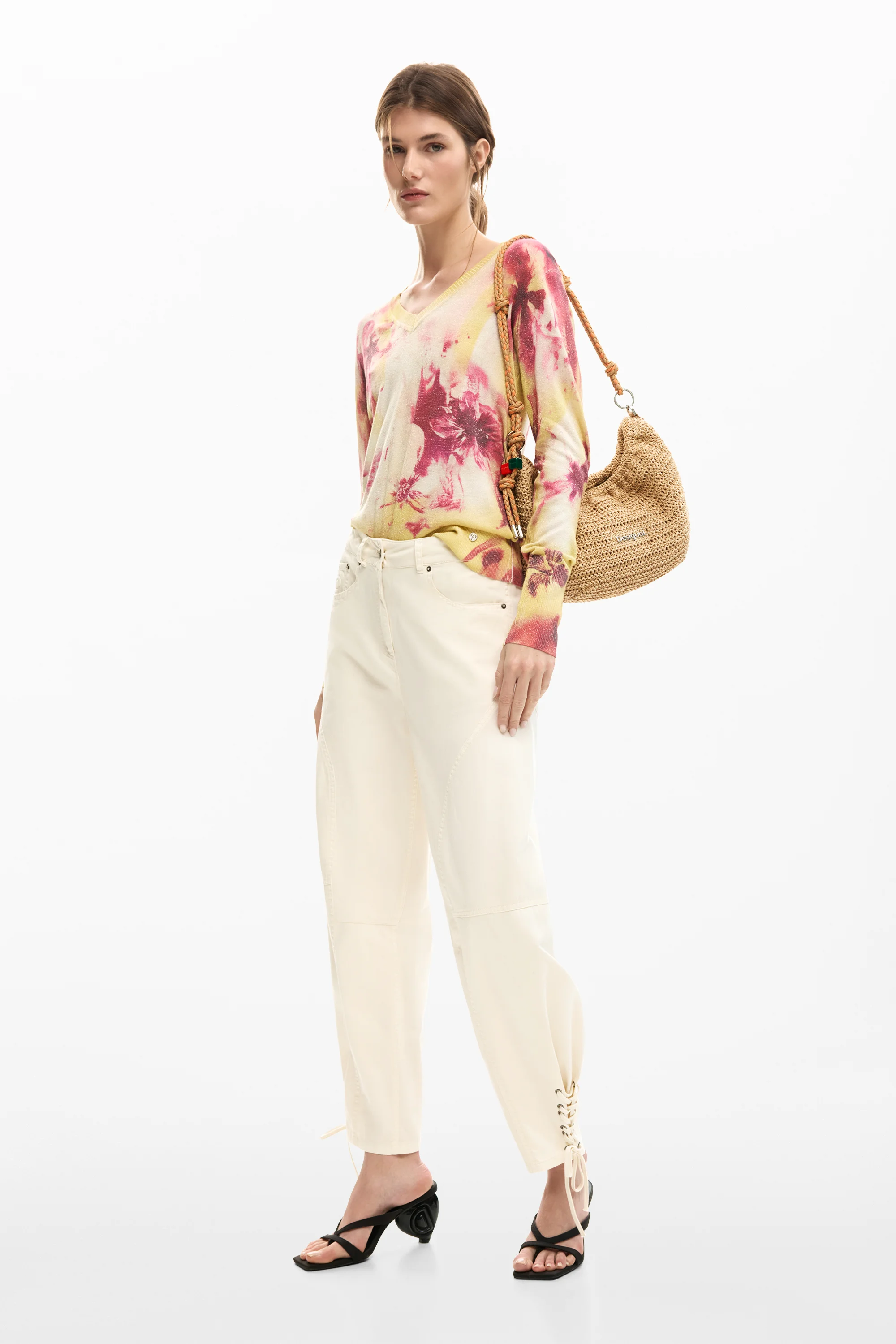 Desigual - TROY - Elegáns Női nadrág