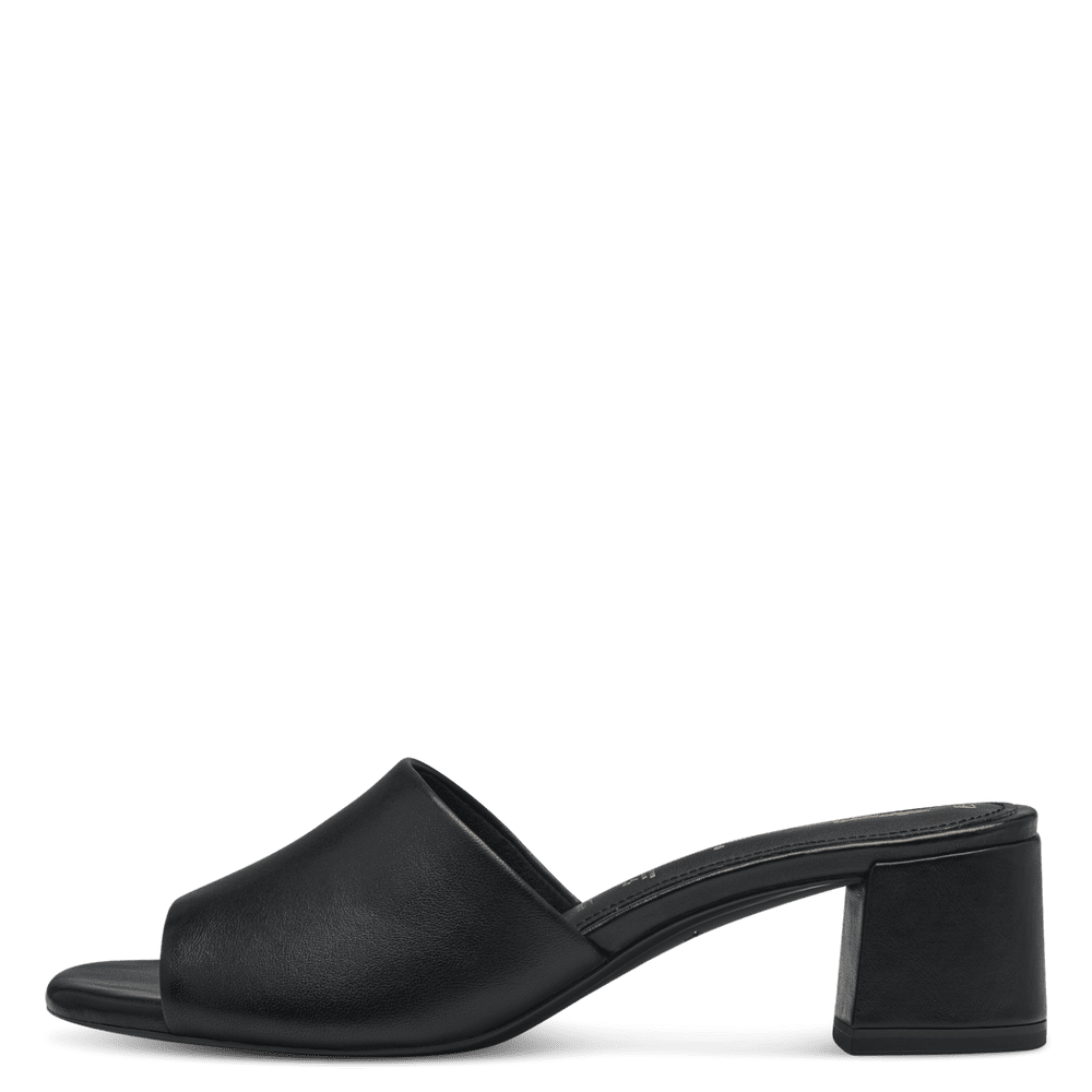 Tamaris - Magassarkú Bőr Női Papucs