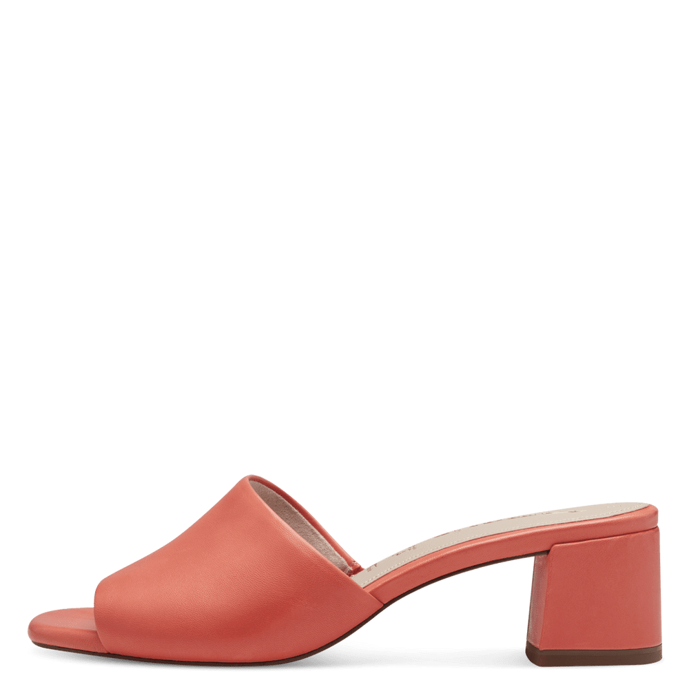 Tamaris - Magassarkú Bőr Női Papucs