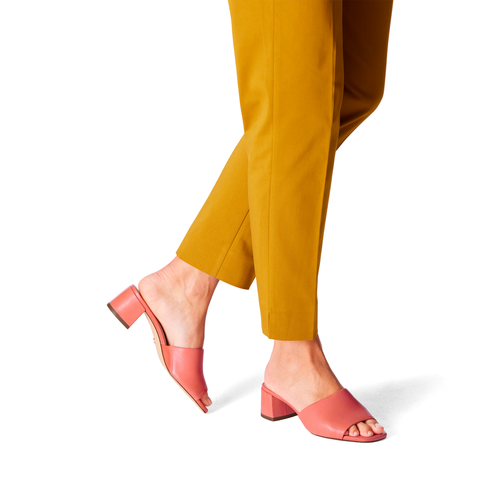 Tamaris - Magassarkú Bőr Női Papucs