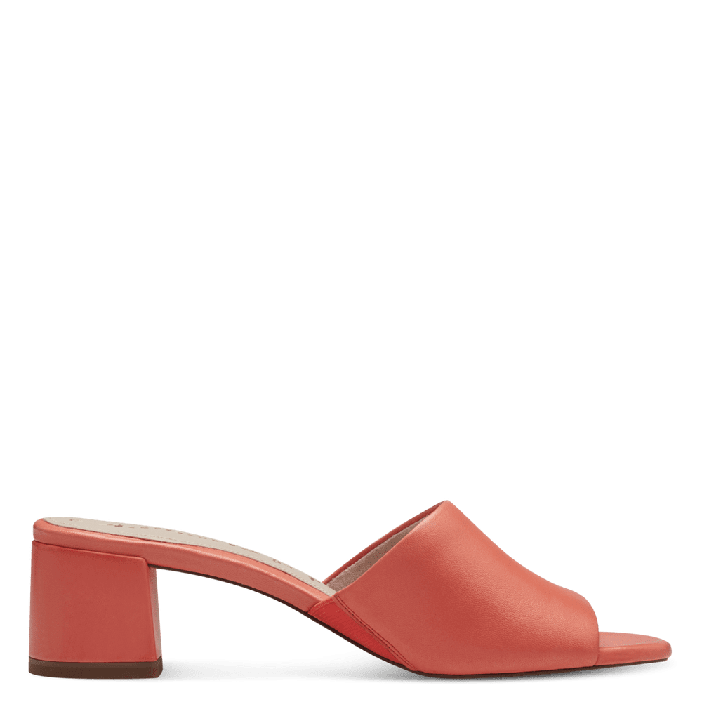 Tamaris - Magassarkú Bőr Női Papucs