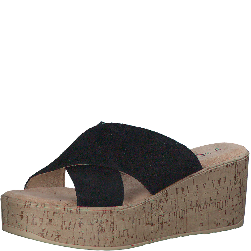 s.Oliver - Platformos Bőr Női Papucs