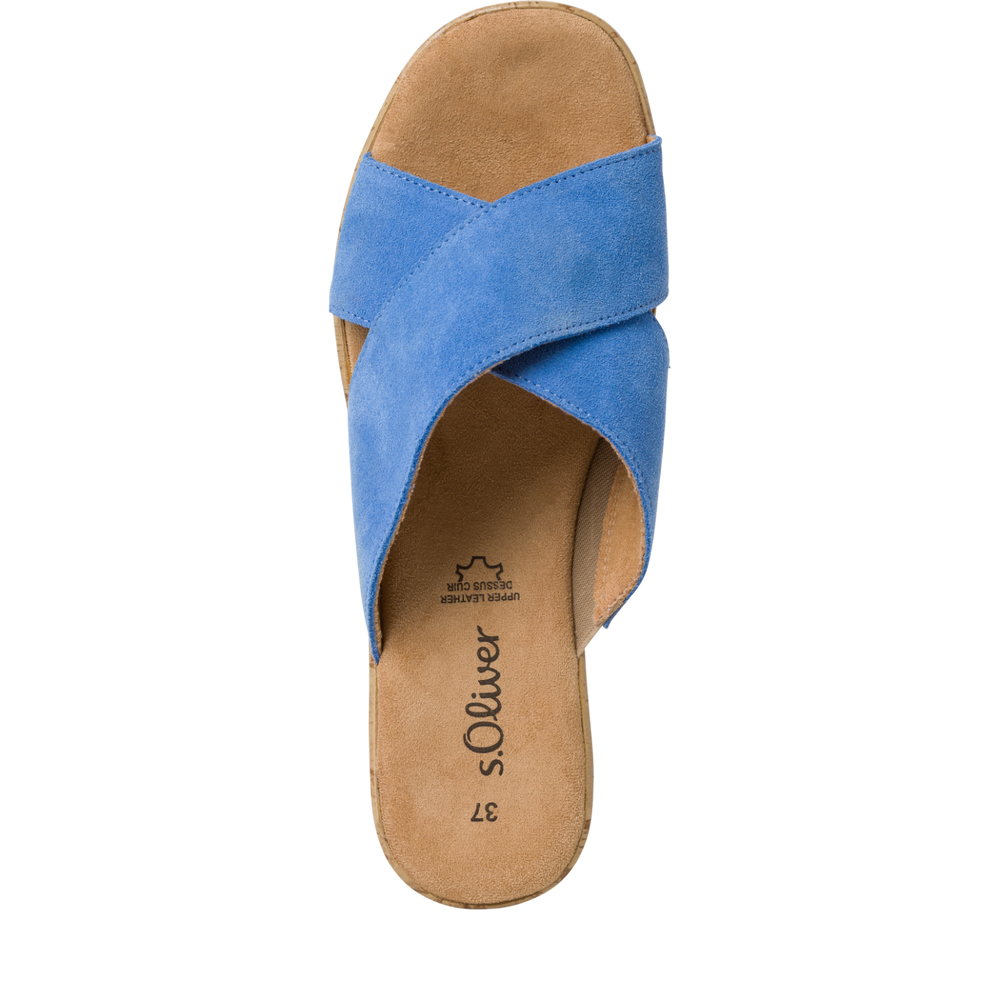 s.Oliver - Platformos Bőr Női Papucs