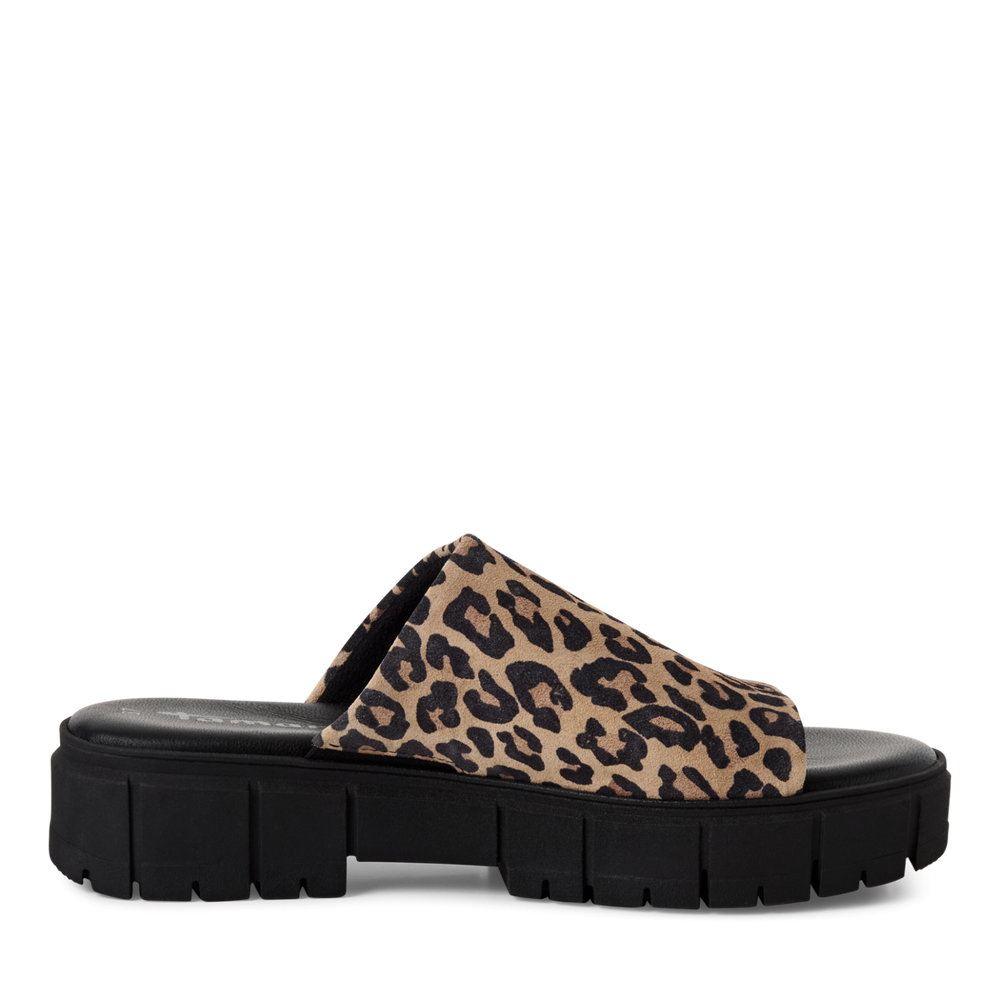 Tamaris - Platformos Bőr Női Papucs