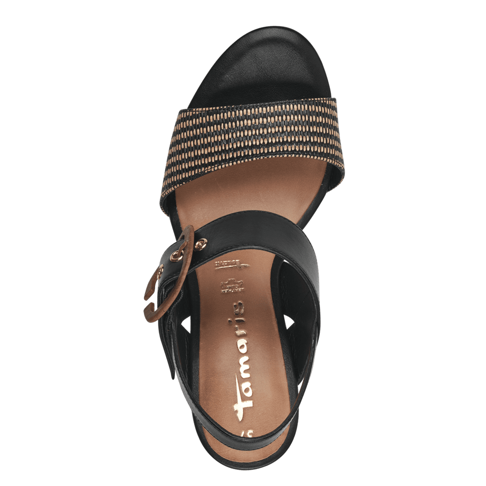 Tamaris - Magassarkú bőr Női Szandál