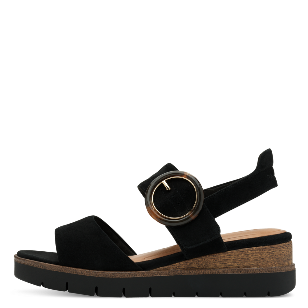 Tamaris - Magassarkú Bőr Női Szandál