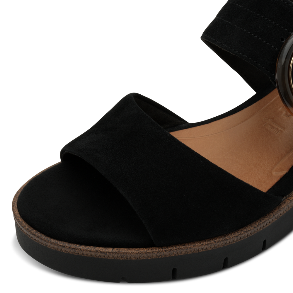 Tamaris - Magassarkú Bőr Női Szandál