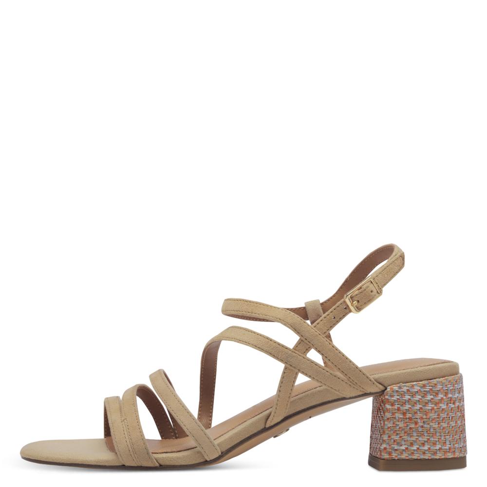 Tamaris - Magassarkú Bőr Női Szandál