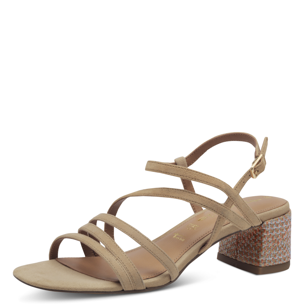 Tamaris - Magassarkú Bőr Női Szandál