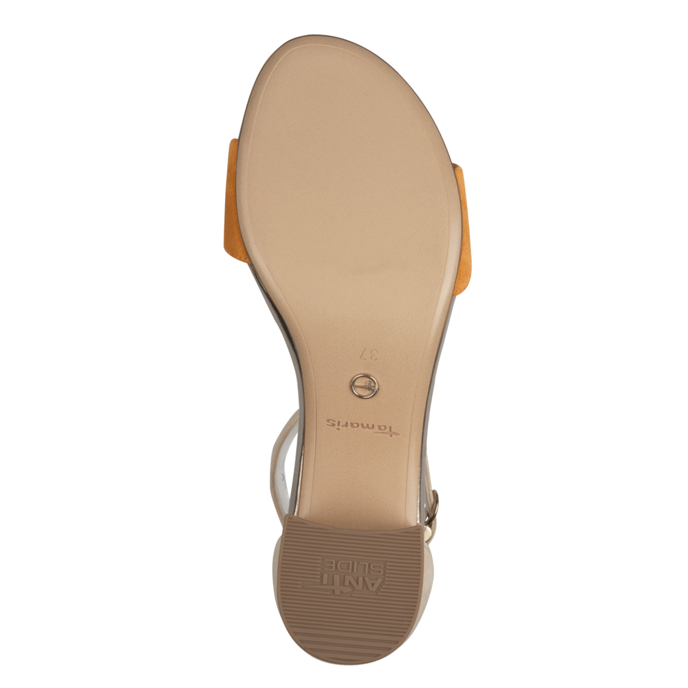 Tamaris - Magassarkú Bőr Női Szandál