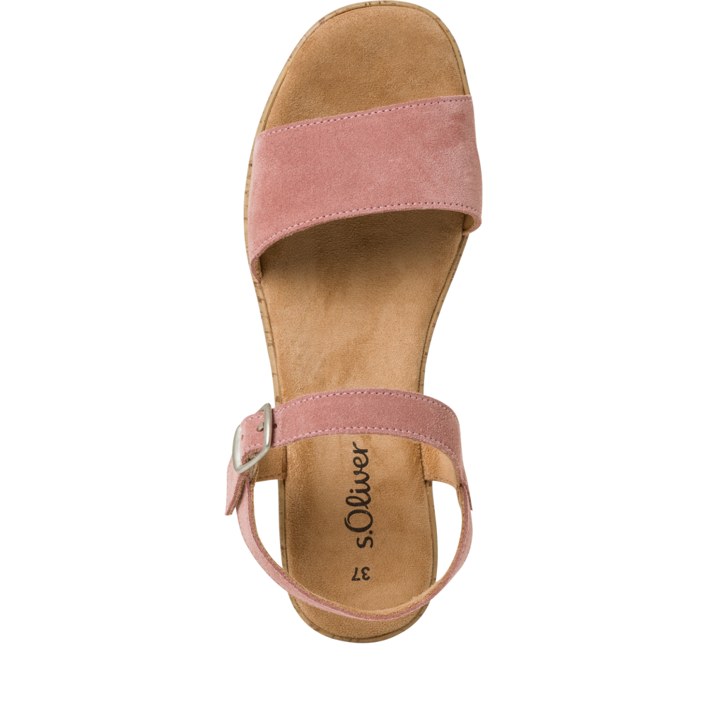 s.Oliver - Platformos Magassarkú Bőr Női Szandál