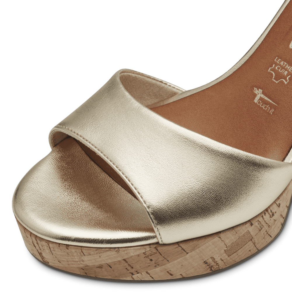 Tamaris - Bőr Magassarkú Női szandál