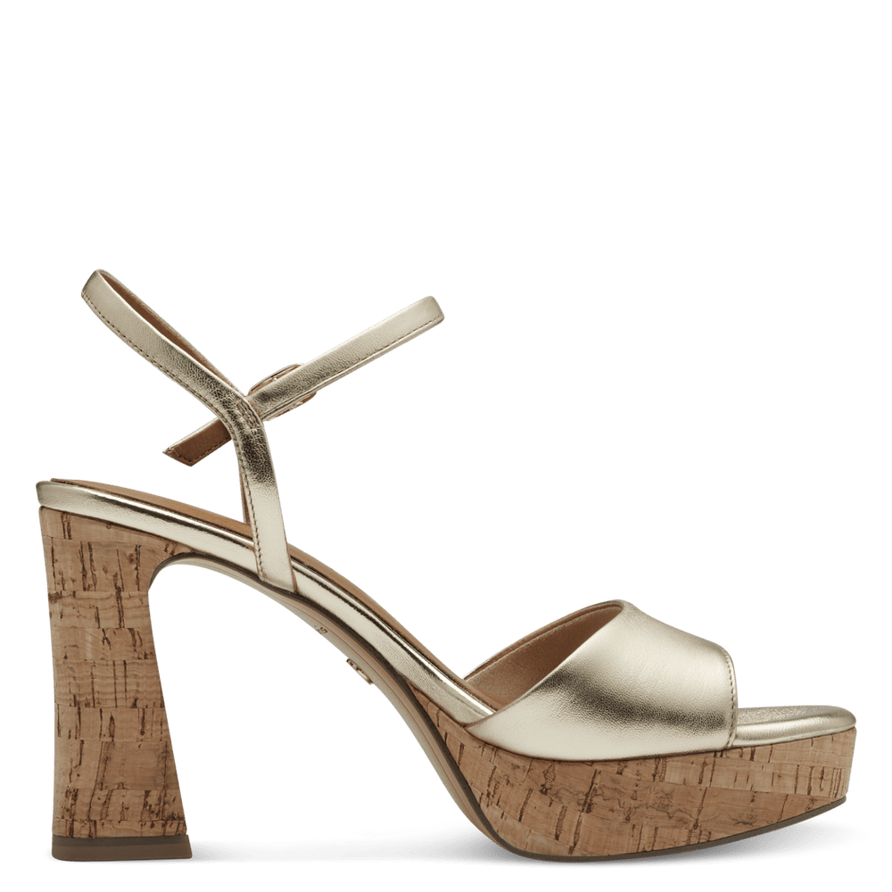 Tamaris - Bőr Magassarkú Női szandál