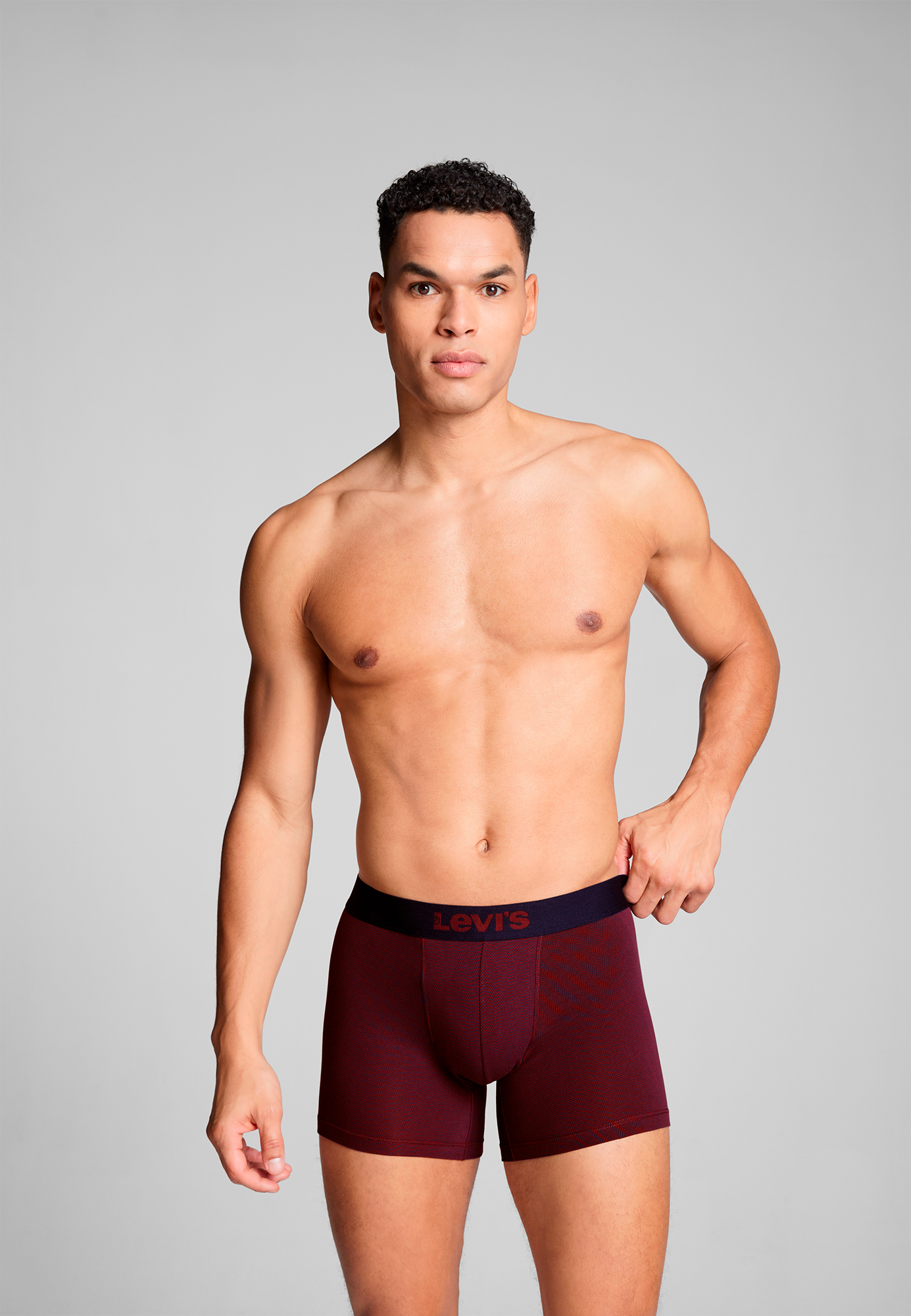 Levi's - Men Herringbone / Boxer Brief - Férfi boxeralsó szett - 2 db