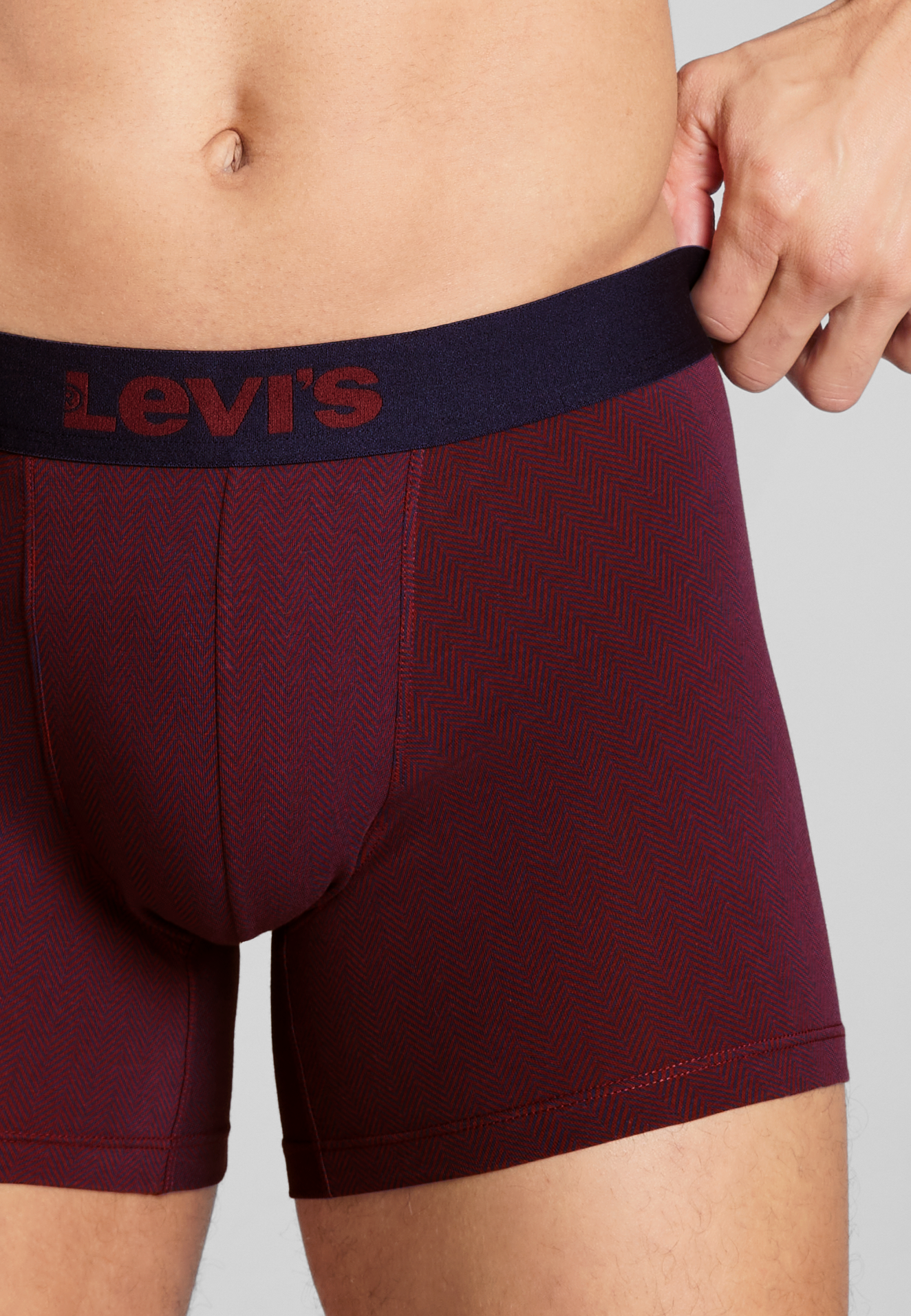 Levi's - Men Herringbone / Boxer Brief - Férfi boxeralsó szett - 2 db