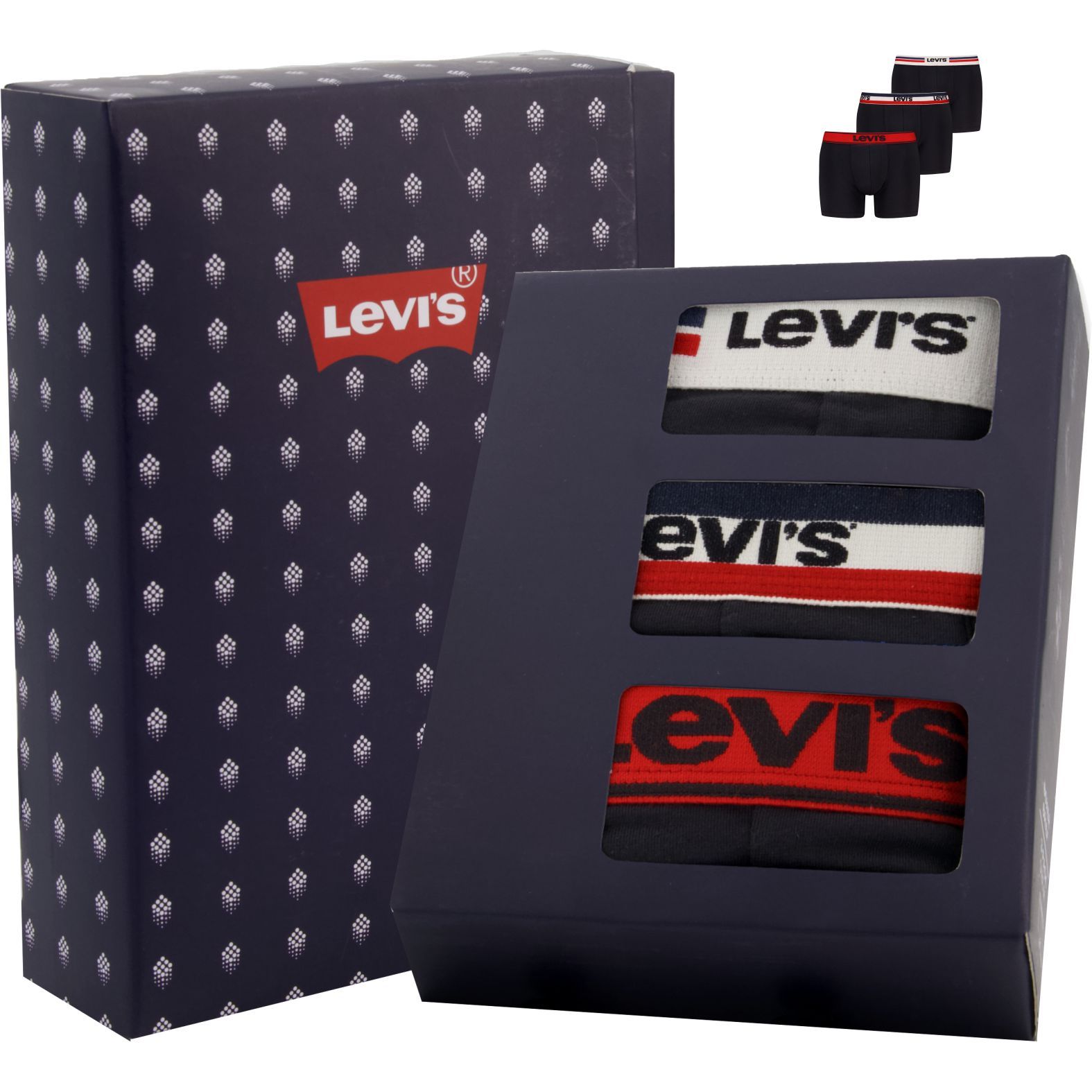 Levi's - Ajándékdoboz - Férfi boxeralsó szett - 3 db