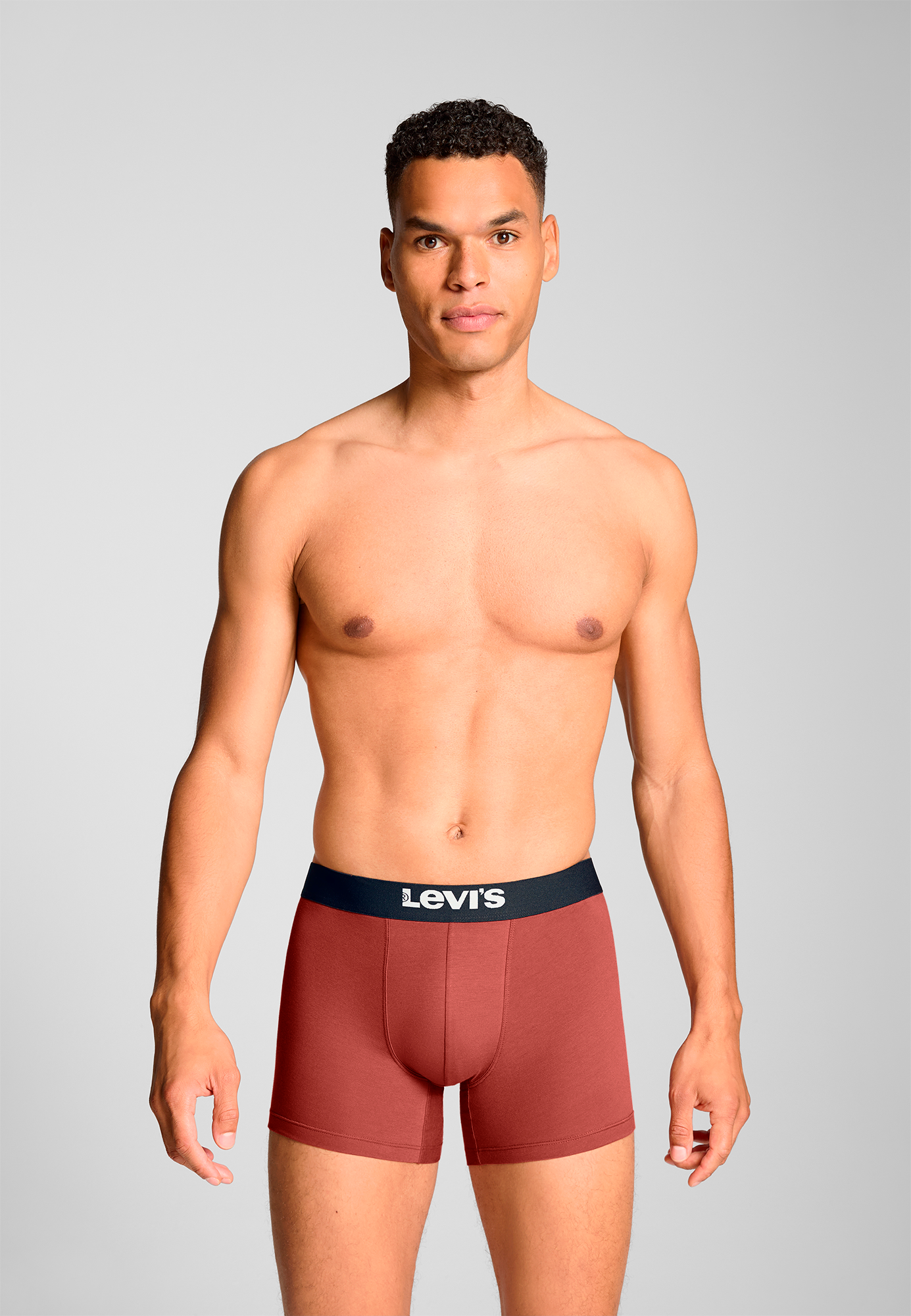 Levi's - Solid Basic Boxer Brief - Férfi alsónadrág szett - 2 db