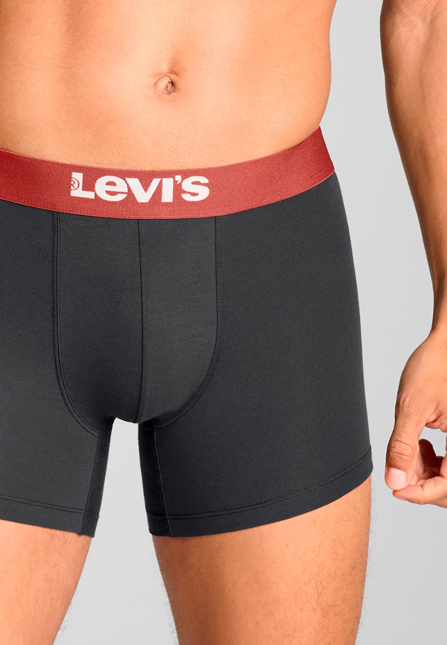 Levi's - Solid Basic Boxer Brief - Férfi alsónadrág szett - 2 db